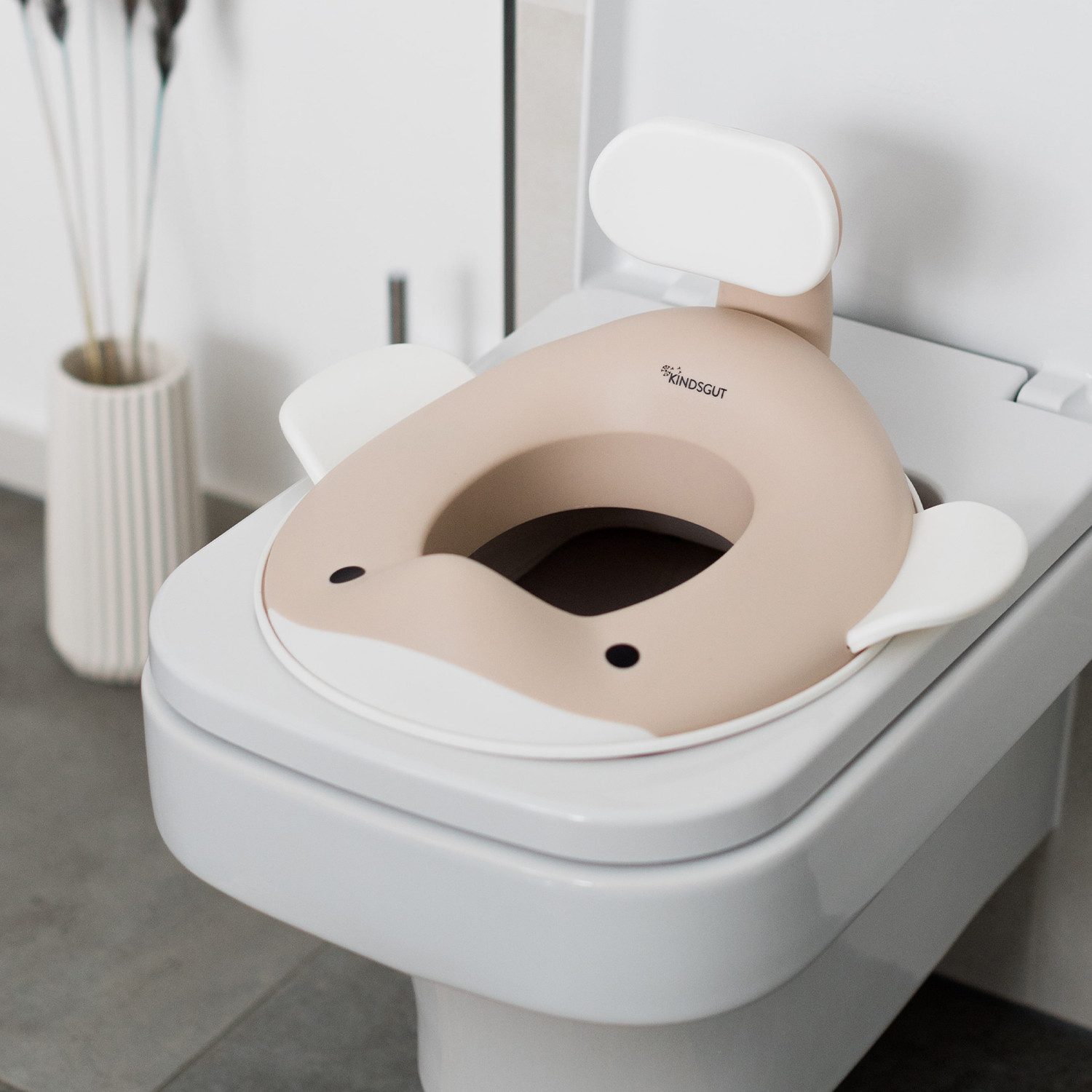 KINDSGUT Baby-Toilettensitz Wal, Sand