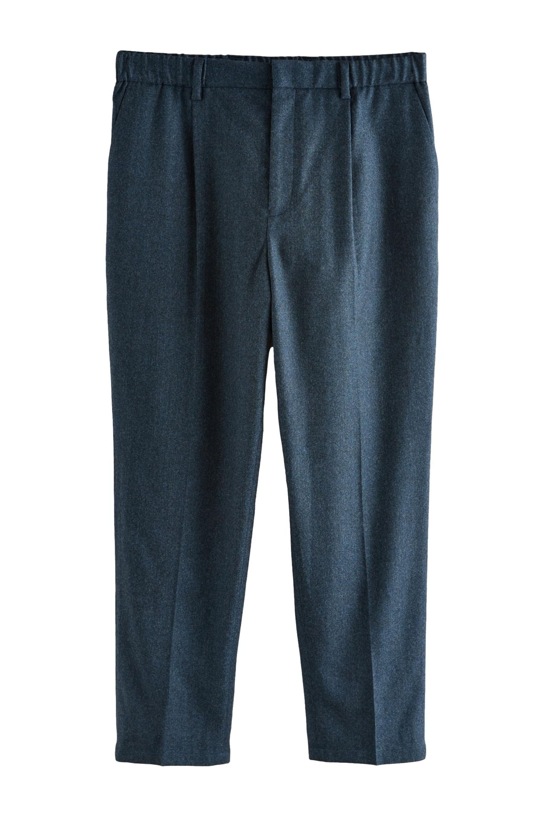 Stoffhose Edle Regular Fit Hose mit elastischem Rückenbund