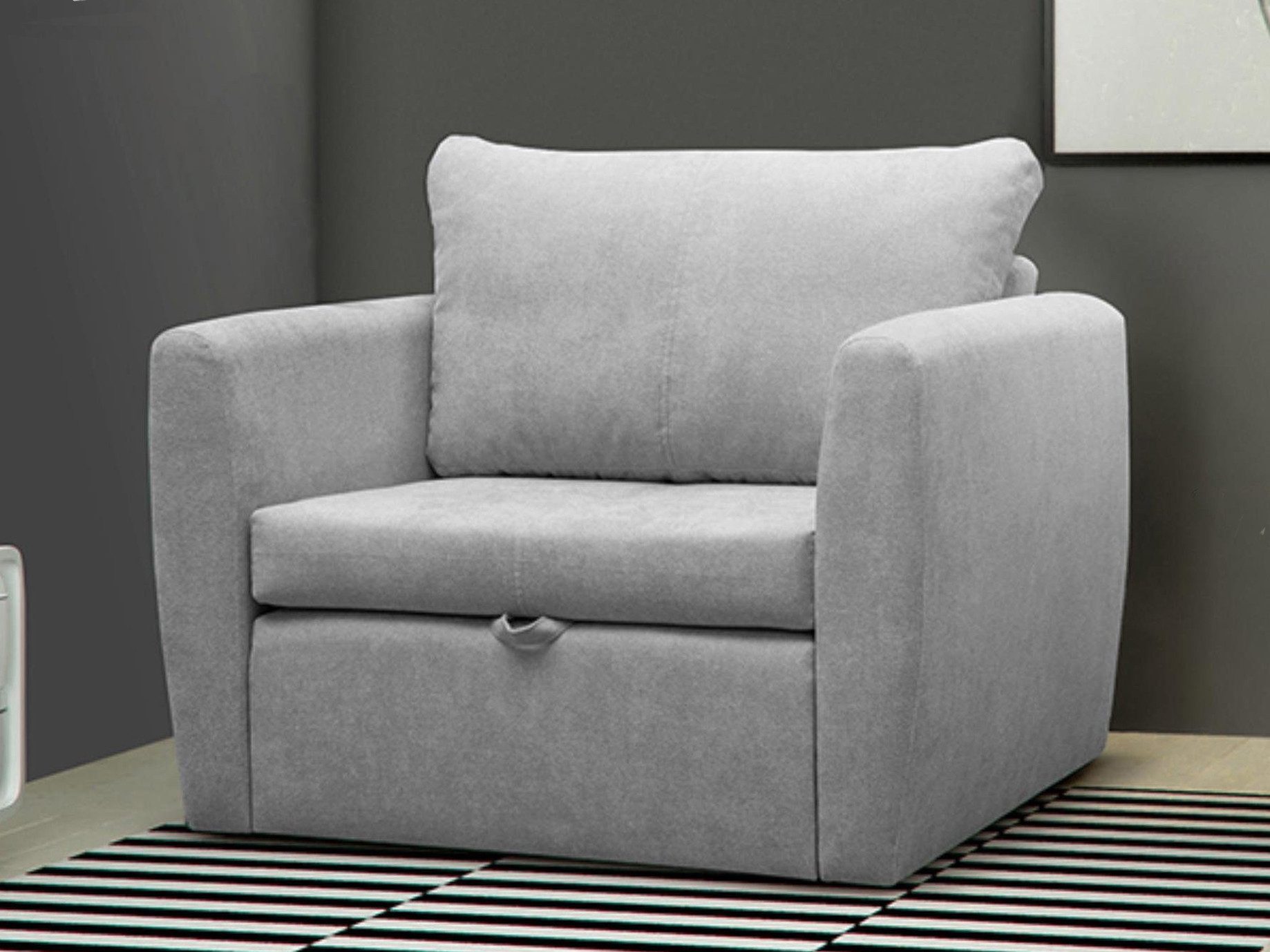 Beautysofa Relaxsessel Kamel (Modern 1-Sitzer Sofa, Wohnzimmersessel), mit Schlaffunktion