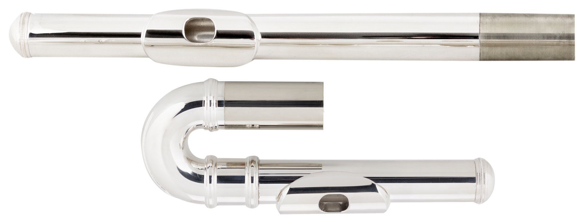 Lechgold Querflöte FL-19/2U Querflöte - Versilberte Querflöte mit C-Fuß, Geschlossene Klappen