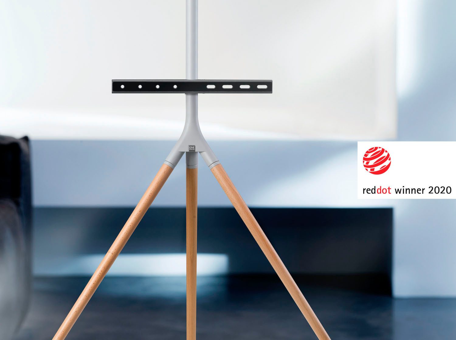 One for All TV-Ständer Tripod 360 WM 7472, (bis 65 Zoll, TV Stand Ultraslim TURN 65)