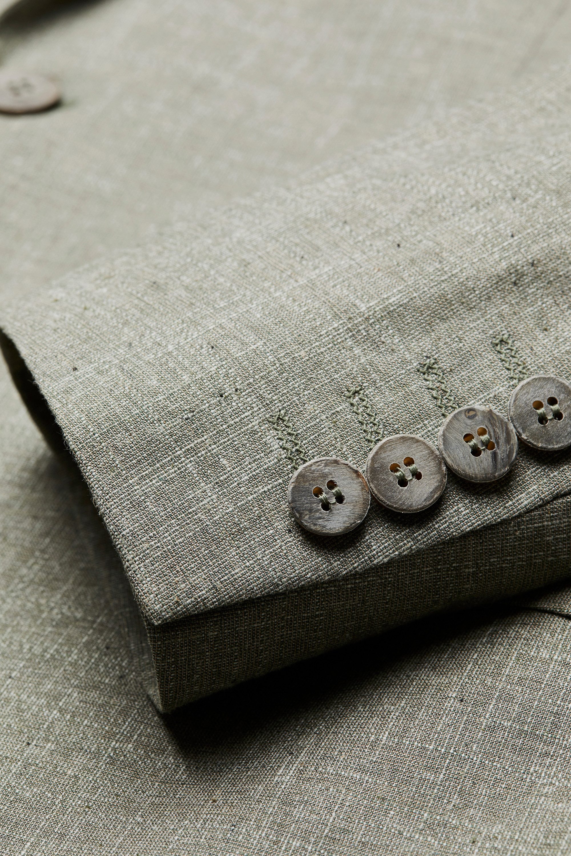 Digel Anzugsakko Rod (1-tlg., Baumwolle) Touching Buttons, Abnehmbarer Revers-Pin