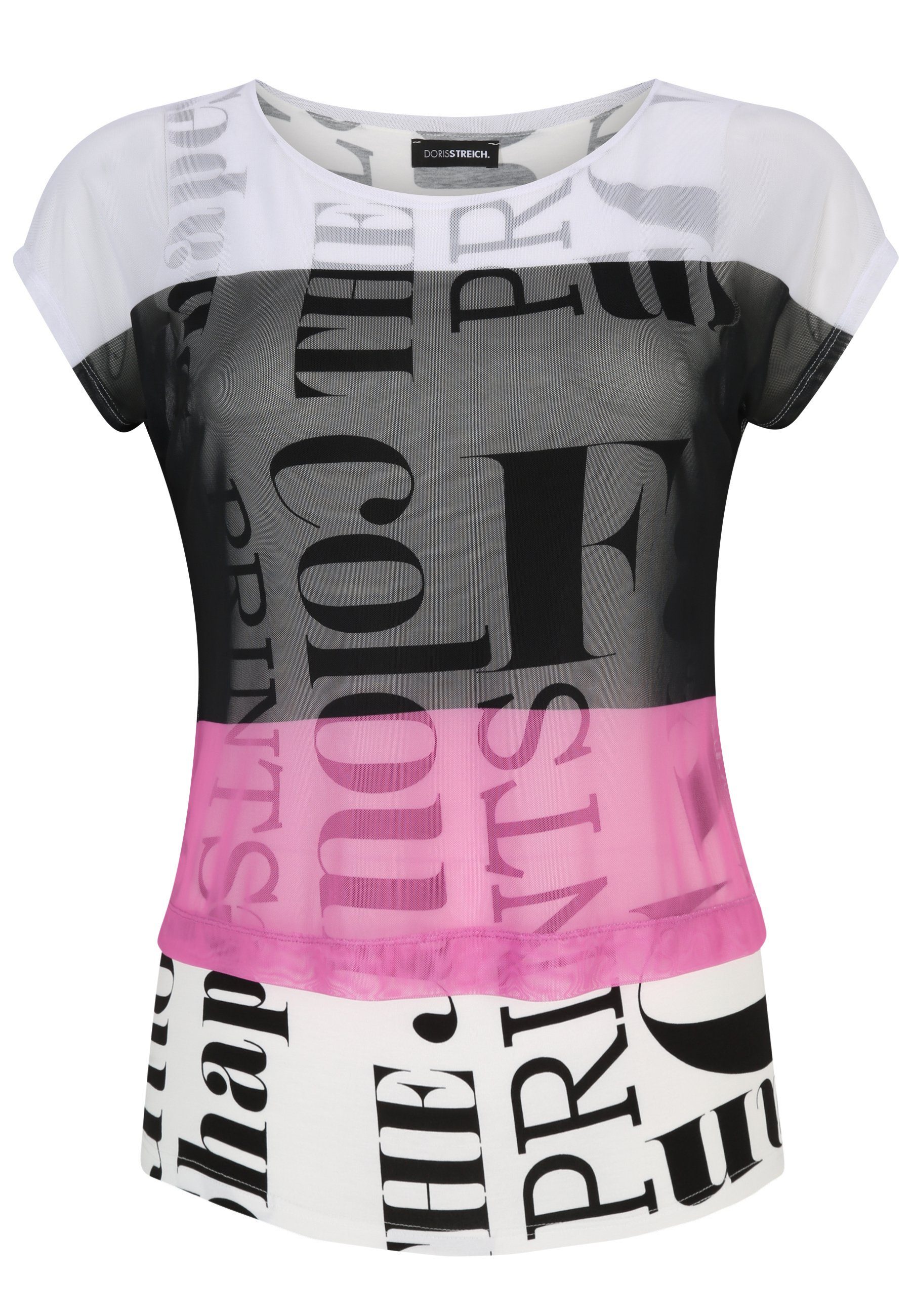 Doris Streich modernem Design 2-in-1-Shirt T-Shirt mit