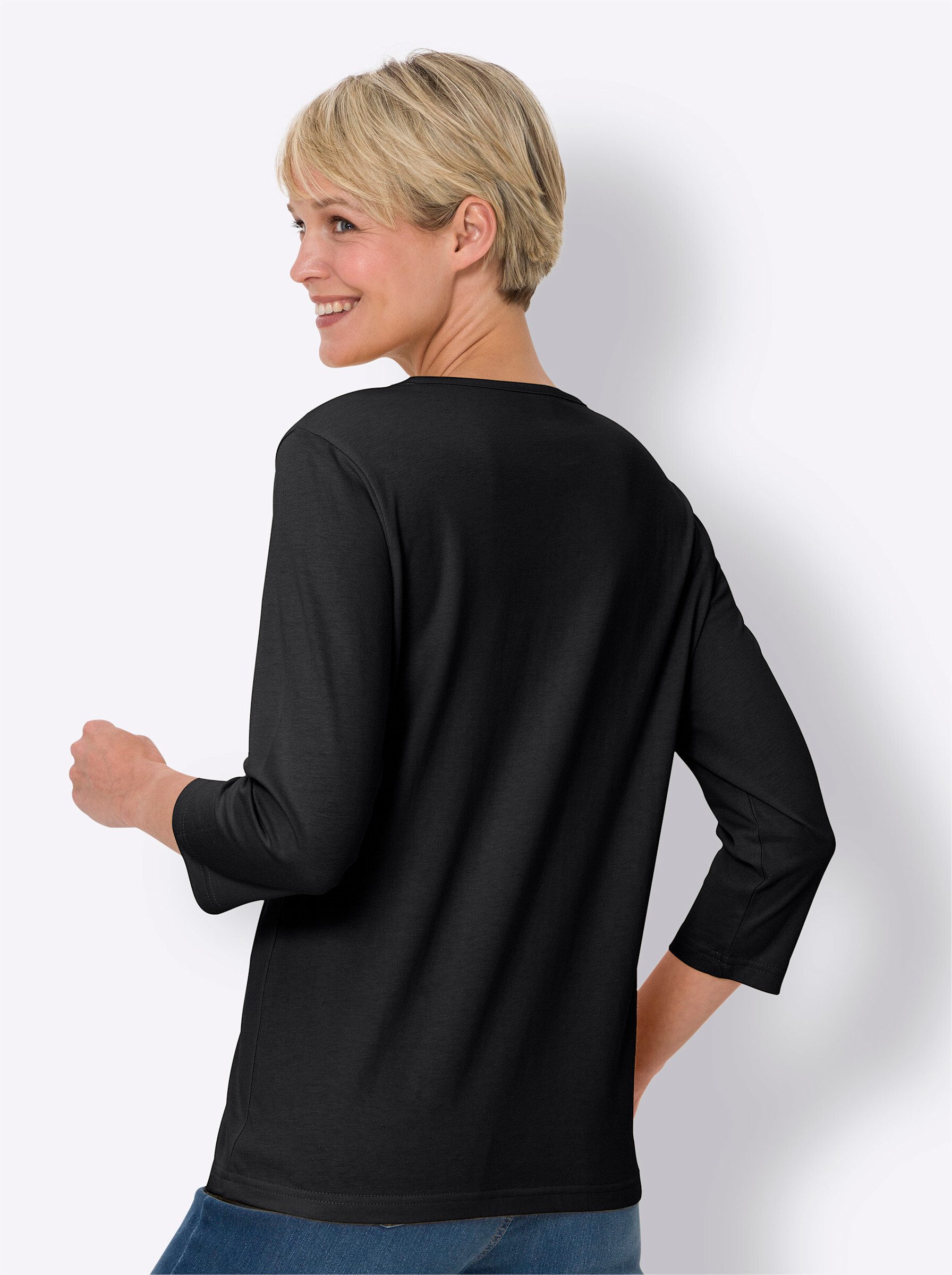Sieh an! T-Shirt 3/4-Arm-Shirt günstig online kaufen