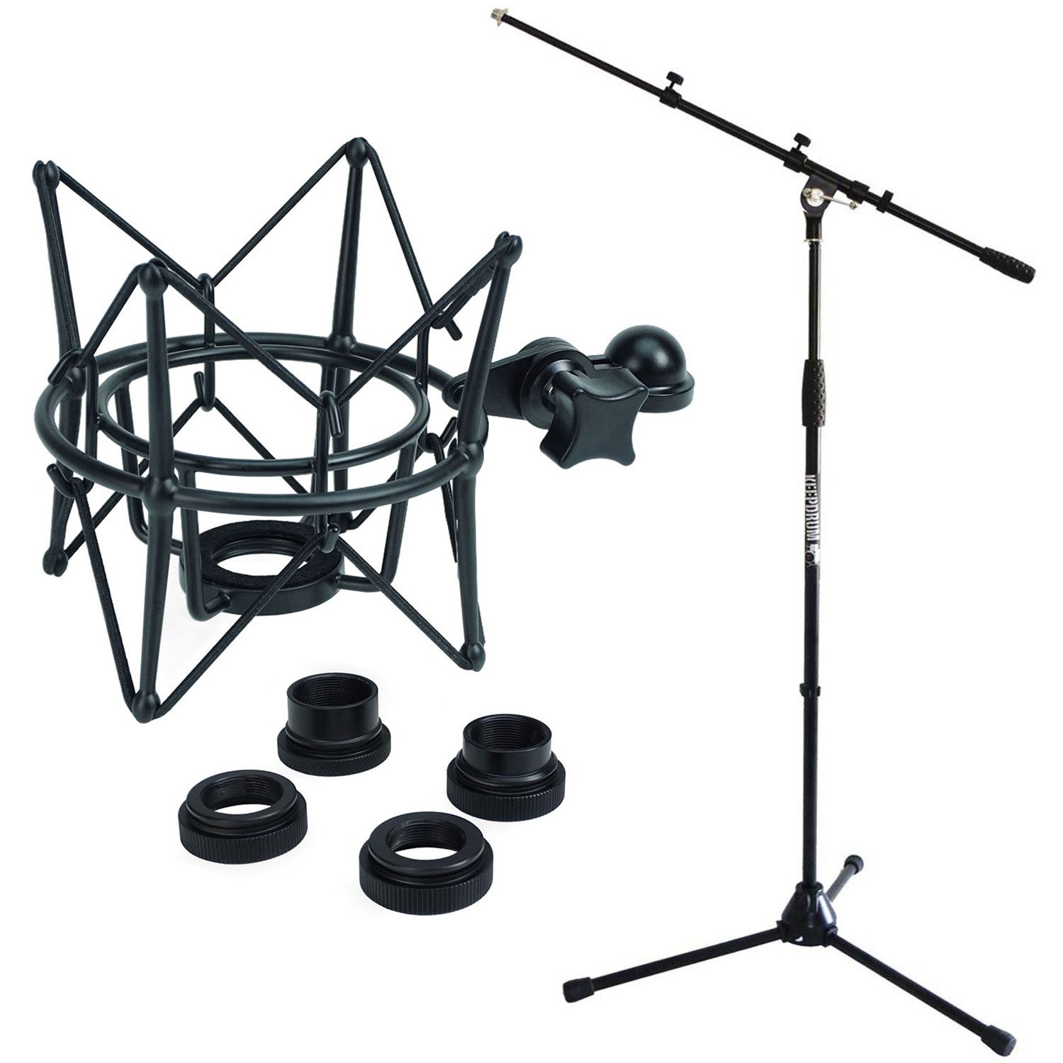 Mikrofonständer keepdrum Mikrofonständer MS106 mit Mikrofonspinne Schwarz