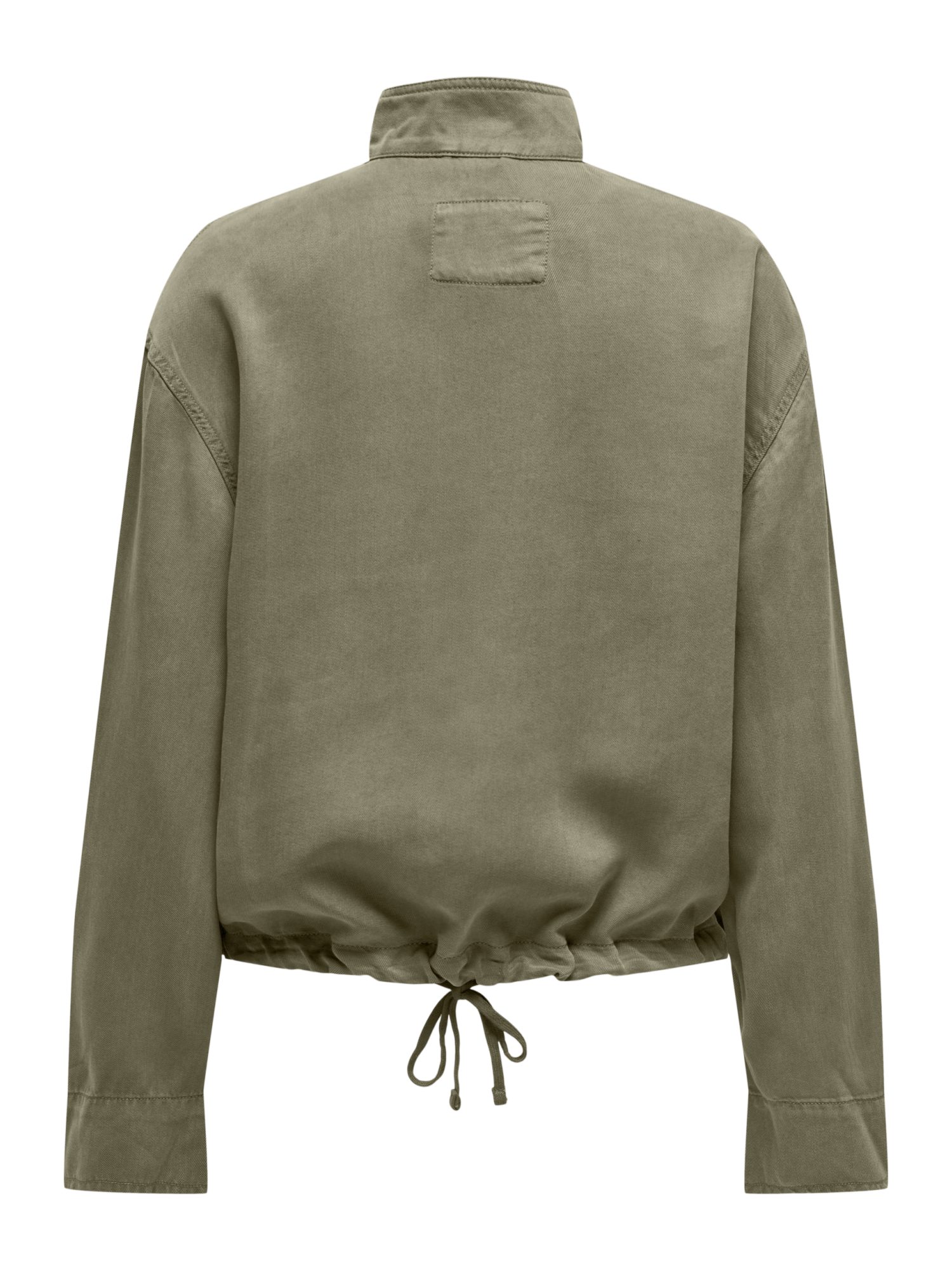 ONLY Kurzjacke 2027 1_SPRING1 grün,Casual,Lyocell,Unifarben,Stehkragen,Lang,Regular Fit