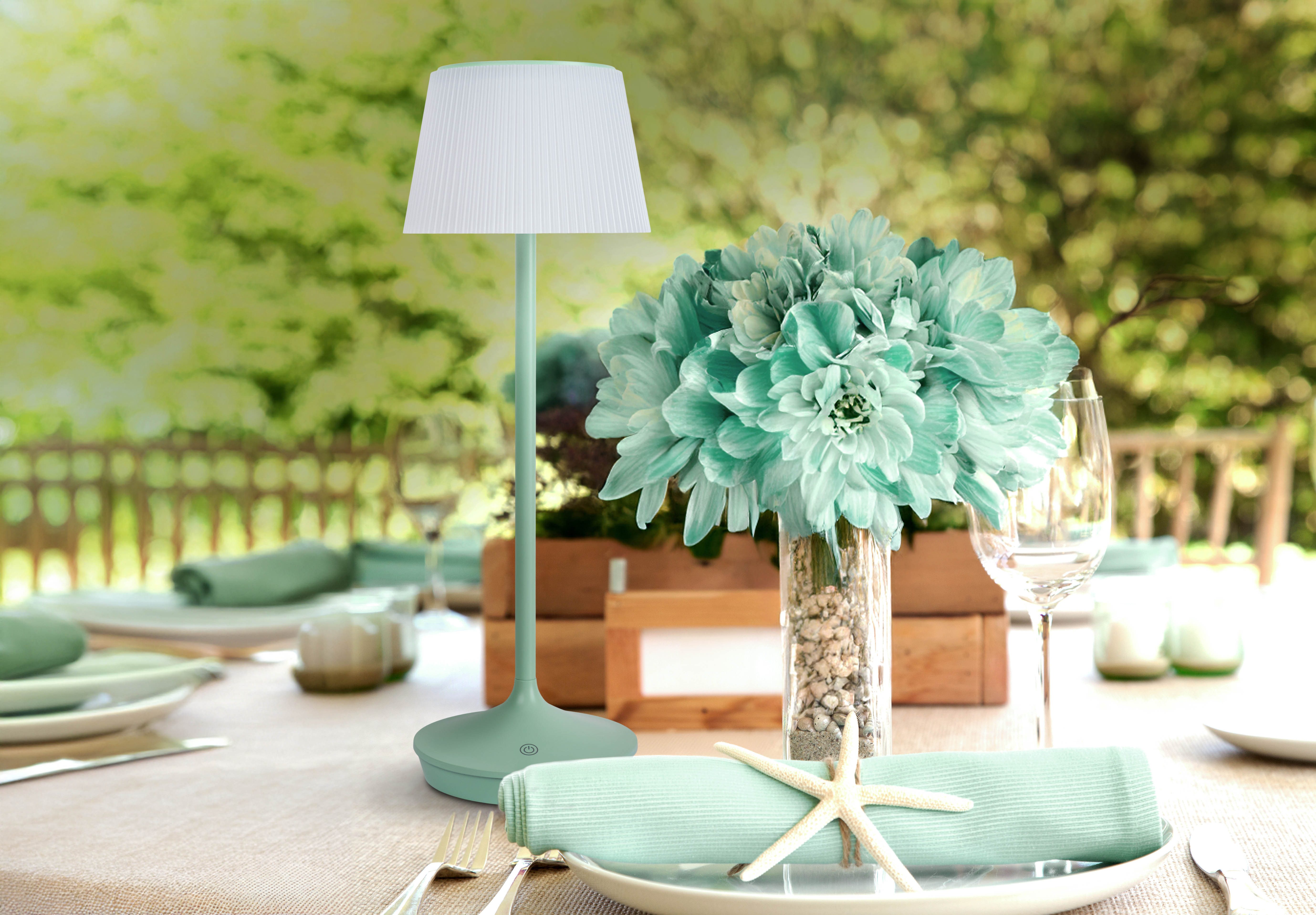 näve LED Tischleuchte Solarleuchte / Akkuleuchte "EMMI", Dimmer, Dimmfunktion, Ein-/Ausschalter, Farbsteuerung, USB-Ladefunktion, mehrere Helligkeitsstufen, LED fest integriert, Kaltweiß, Neutralweiß, Warmweiß, Solarbetrieb, Akkubetrieb, CCT, Berührungssensor, Akkutischleuchte