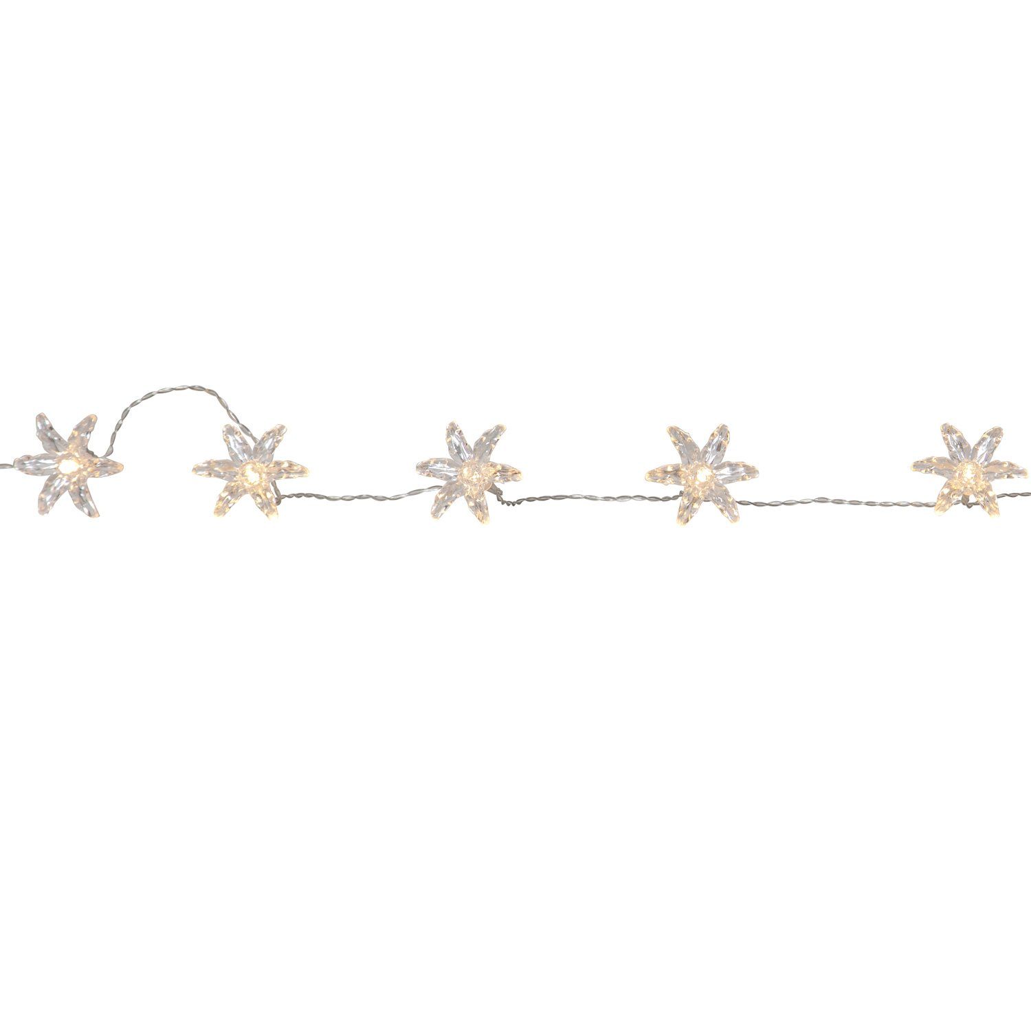 MARELIDA LED-Lichterkette Blumen 10 LED 1,35m Timer Dekolichterkette Weihna günstig online kaufen