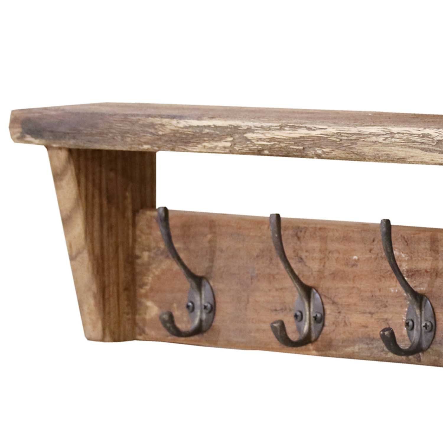 Casa Moro Kleiderhaken Wandgarderobe Belluno vintage mit 5 Haken rustikale günstig online kaufen