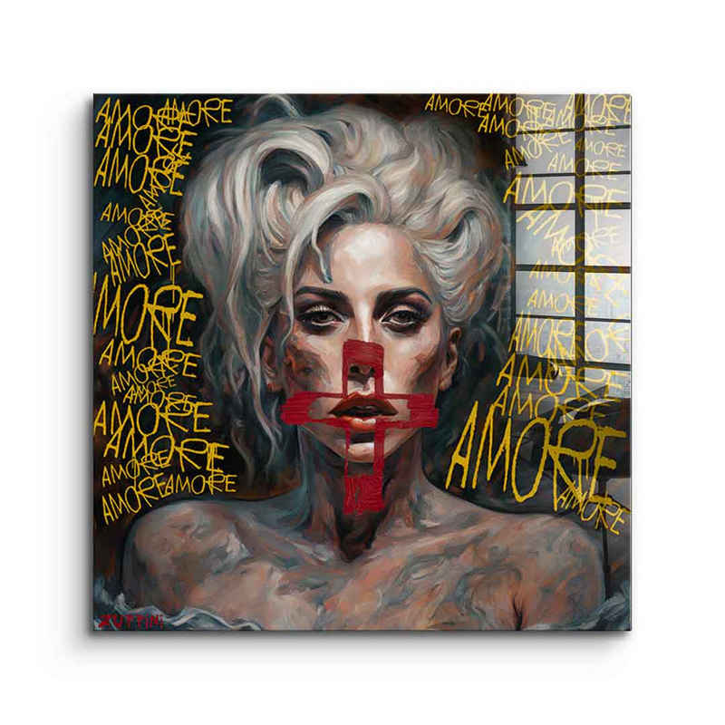 DOTCOMCANVAS® Acrylglasbild More Amore - Acrylglas, Acrylglasbild More Amore Lady Gaga Portrait Wandbild