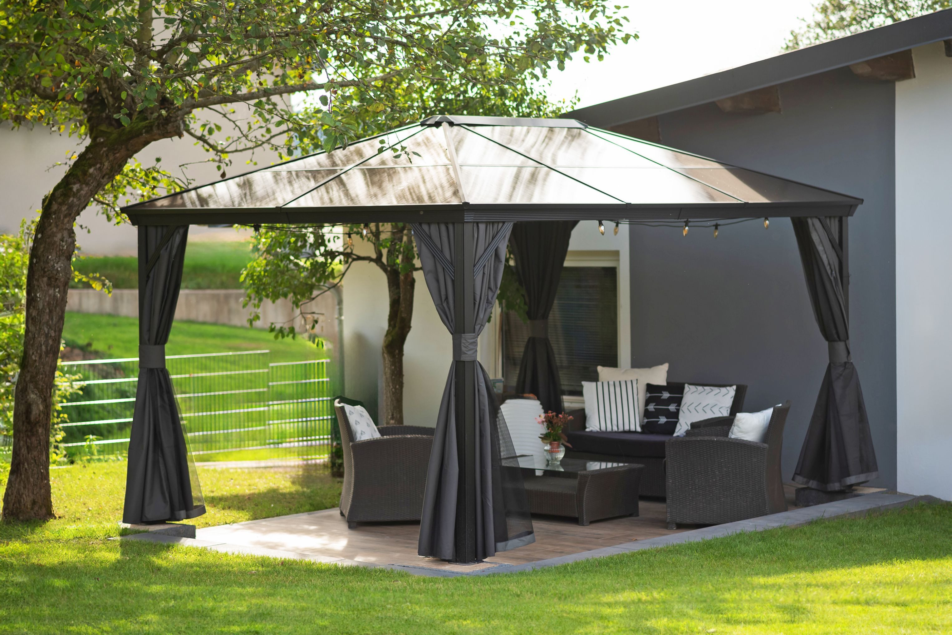 Sojag Pavillon Verona 10x14, BxT: 423x299 cm, inkl. Moskitonetze
