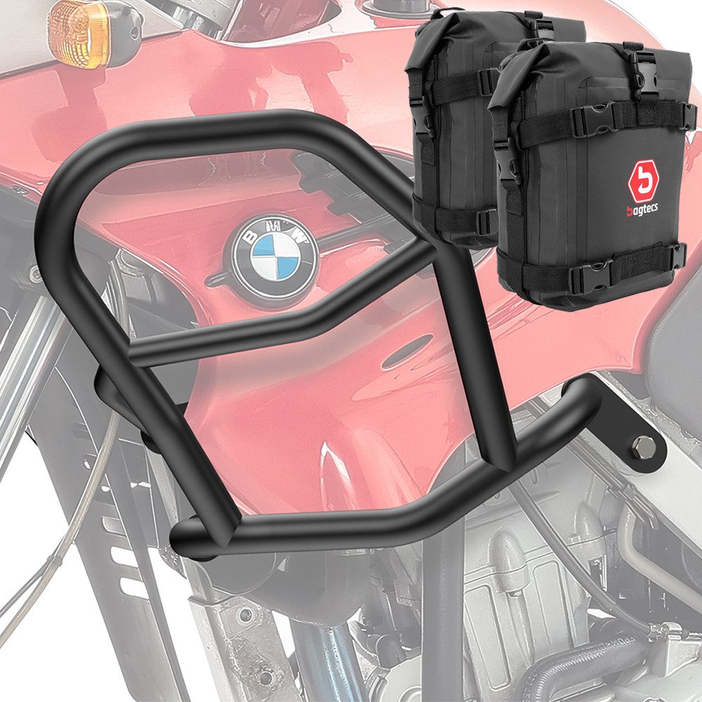 Motoguard Motor-Schutzhülle Set Sturzbügel oben + Taschen für BMW F 650 GS 00-07 HG47 schwarz