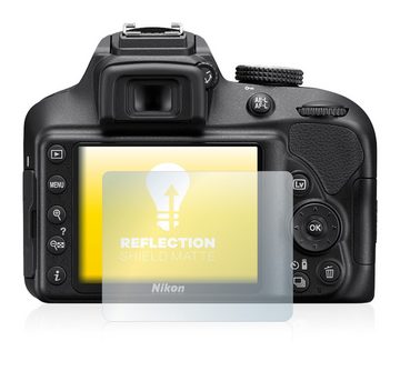 upscreen Schutzfolie für Nikon D3400, Displayschutzfolie, Folie matt entspiegelt Anti-Reflex