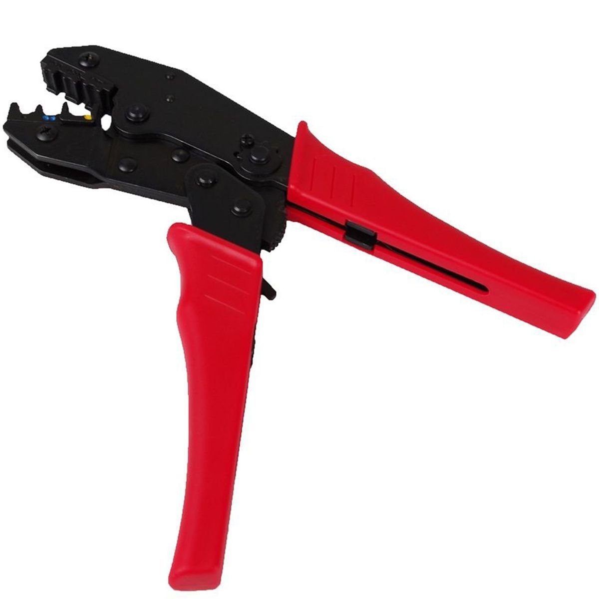 Work plus Crimpzange Crimpzange Quetschverbinderzange Ratschenzange 9" Klemmzange, mit Ratschenmechanismus und Vinyl-/ Komfortgriffen