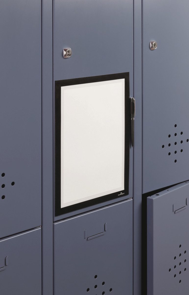 DURABLE Fächermappe Magnetschildrahmen Duraframe Note A4 selbstklebend schwarz (10 Stück)