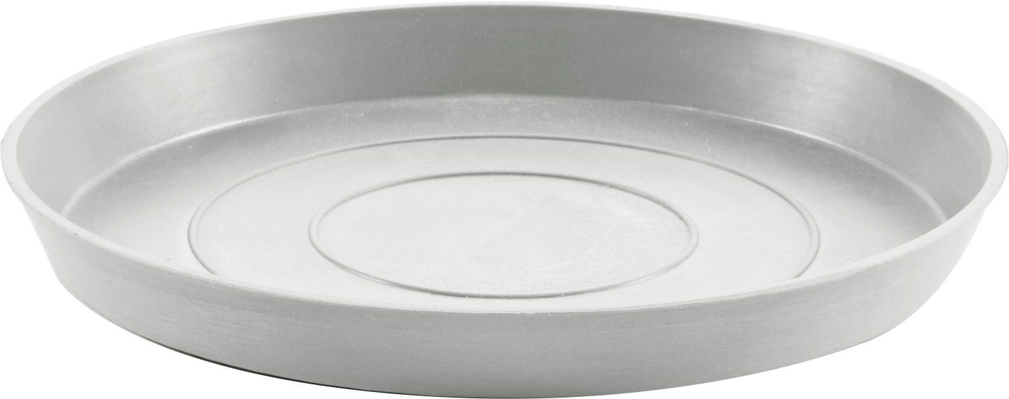 ECOPOTS Blumentopfuntersetzer ROUND SAUCER White Grey, BxTxH: cm 36,5x36,5x3,5