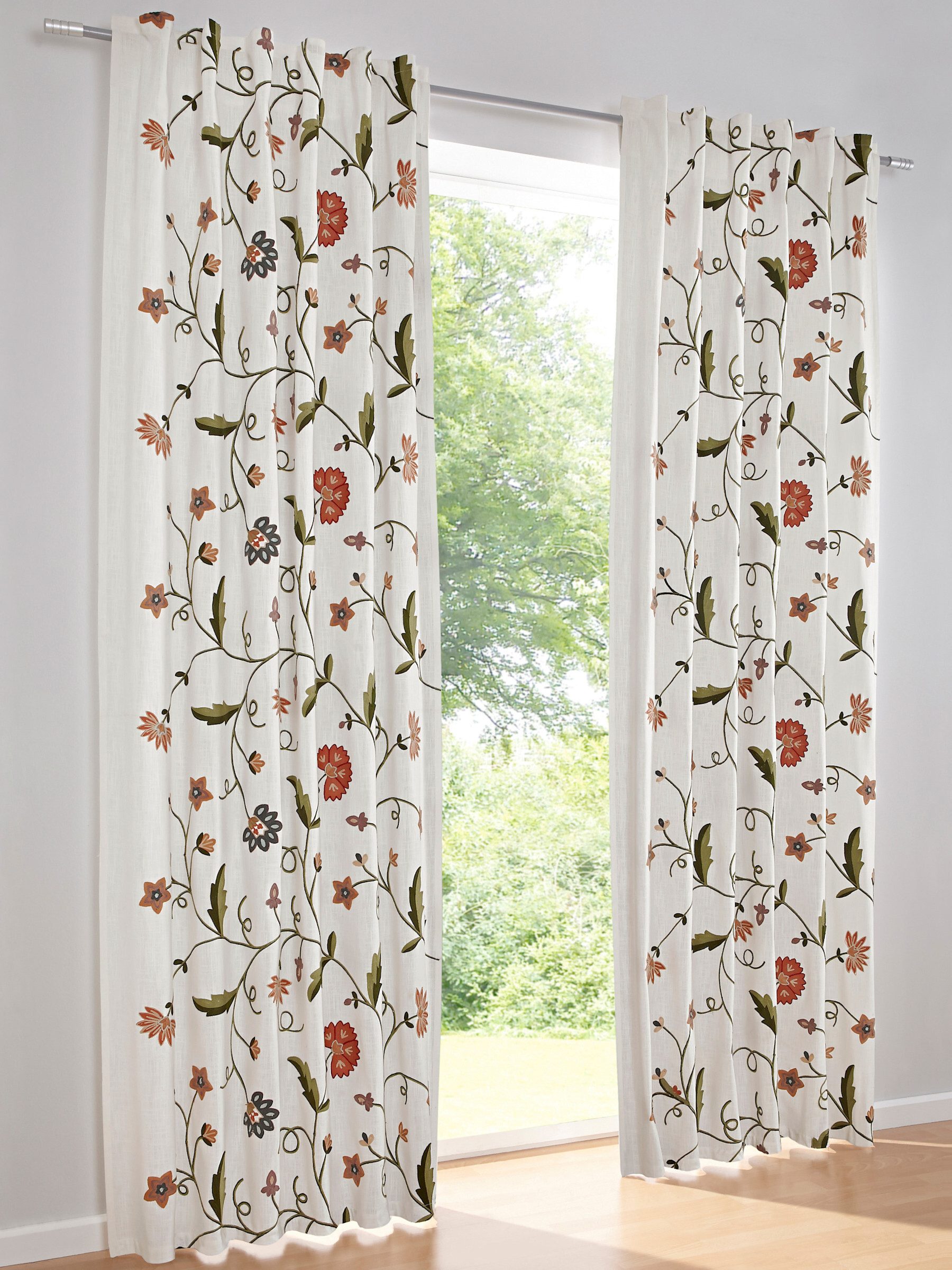 heine Gardine Dekoschal (1 St), Schlaufen, blickdicht, Fensterdekoration
