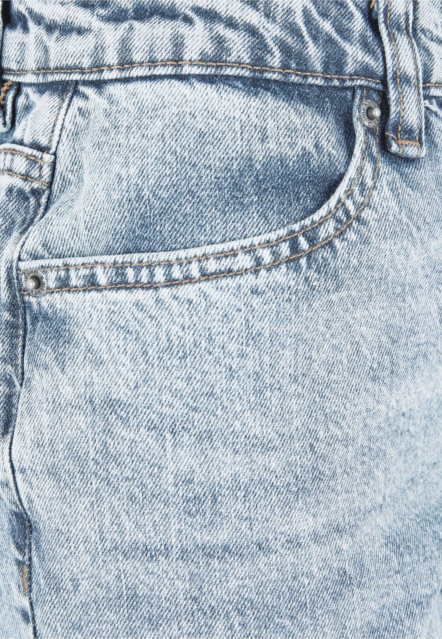 URBAN CLASSICS Bequeme Jeans Urban Classics Damen Ladies Wide Leg Slit Denim