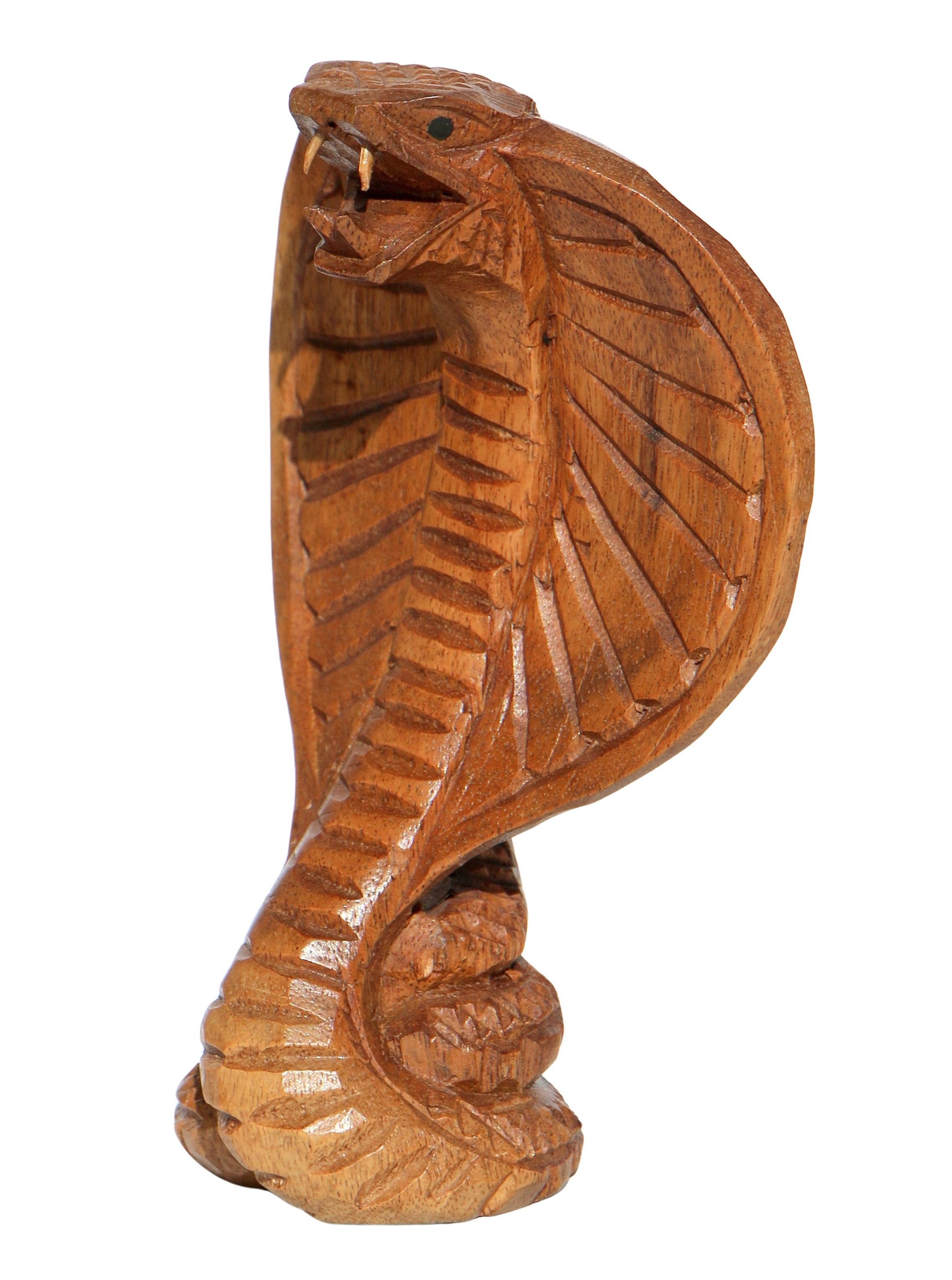 Wogeka Tierfigur Kobra Holz Figur Schlange günstig online kaufen