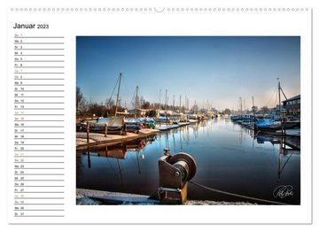CALVENDO Wandkalender Friesland - am Vareler Hafen (Premium, hochwertiger DIN A2 Wandkalender 2023, Kunstdruck in Hochglanz)
