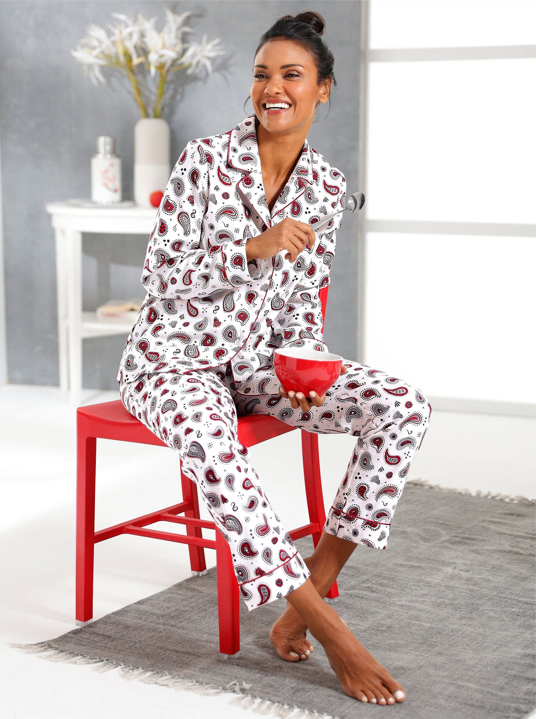 Witt Schlafanzug Pyjama Langarm