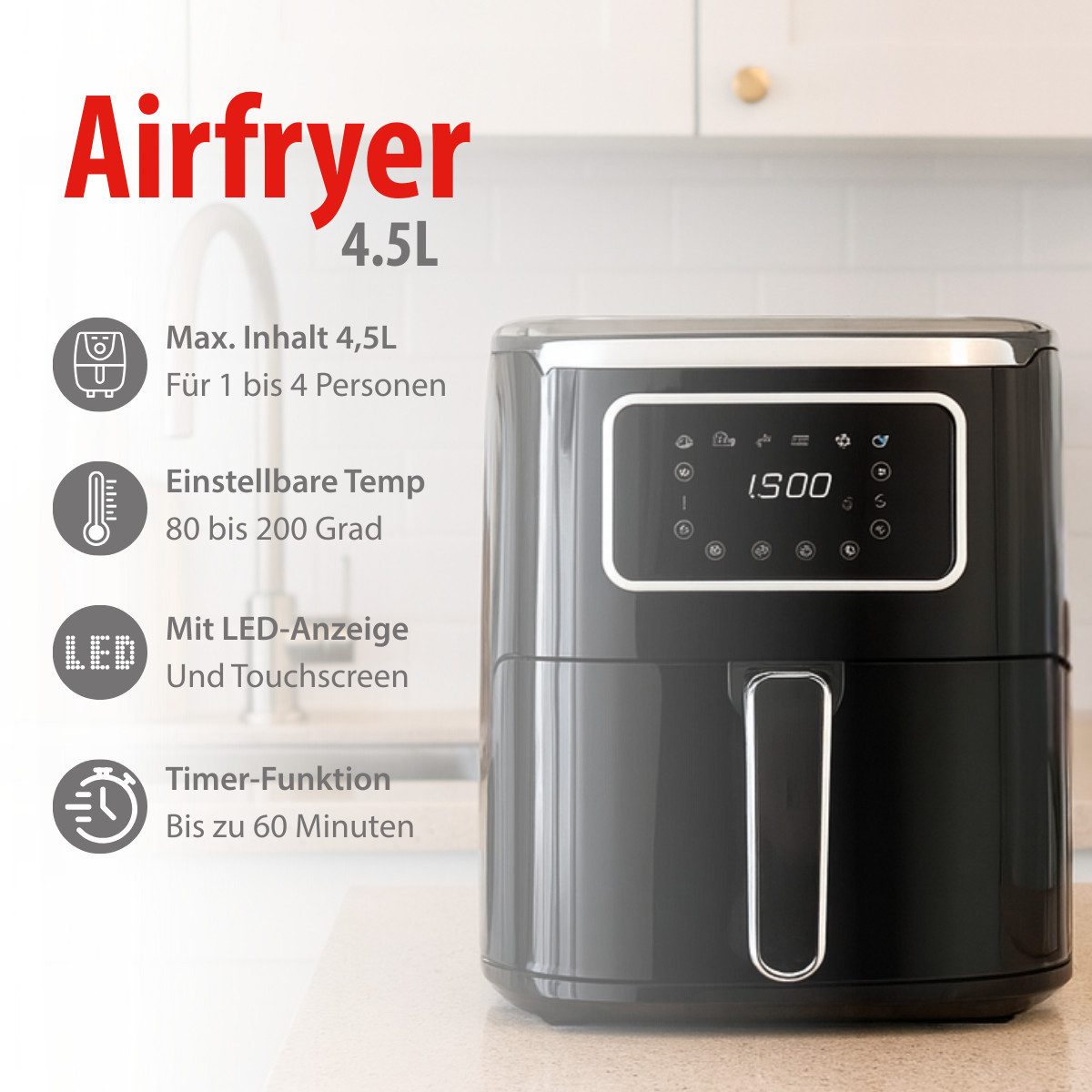 Alpina Heißluftfritteuse MEALHE223/0022