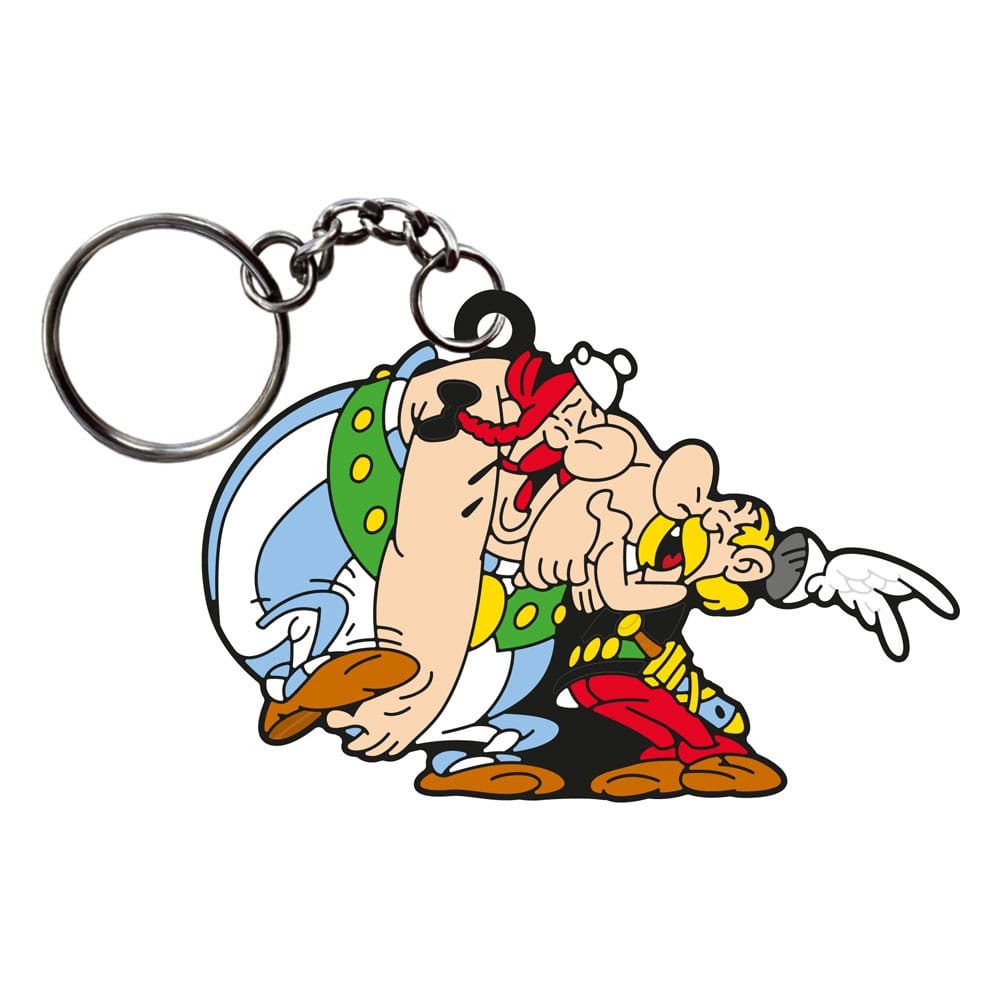 Plastoy Schlüsselanhänger Asterix Schlüsselanhänger Asterix & Obelix Laughing 9 cm