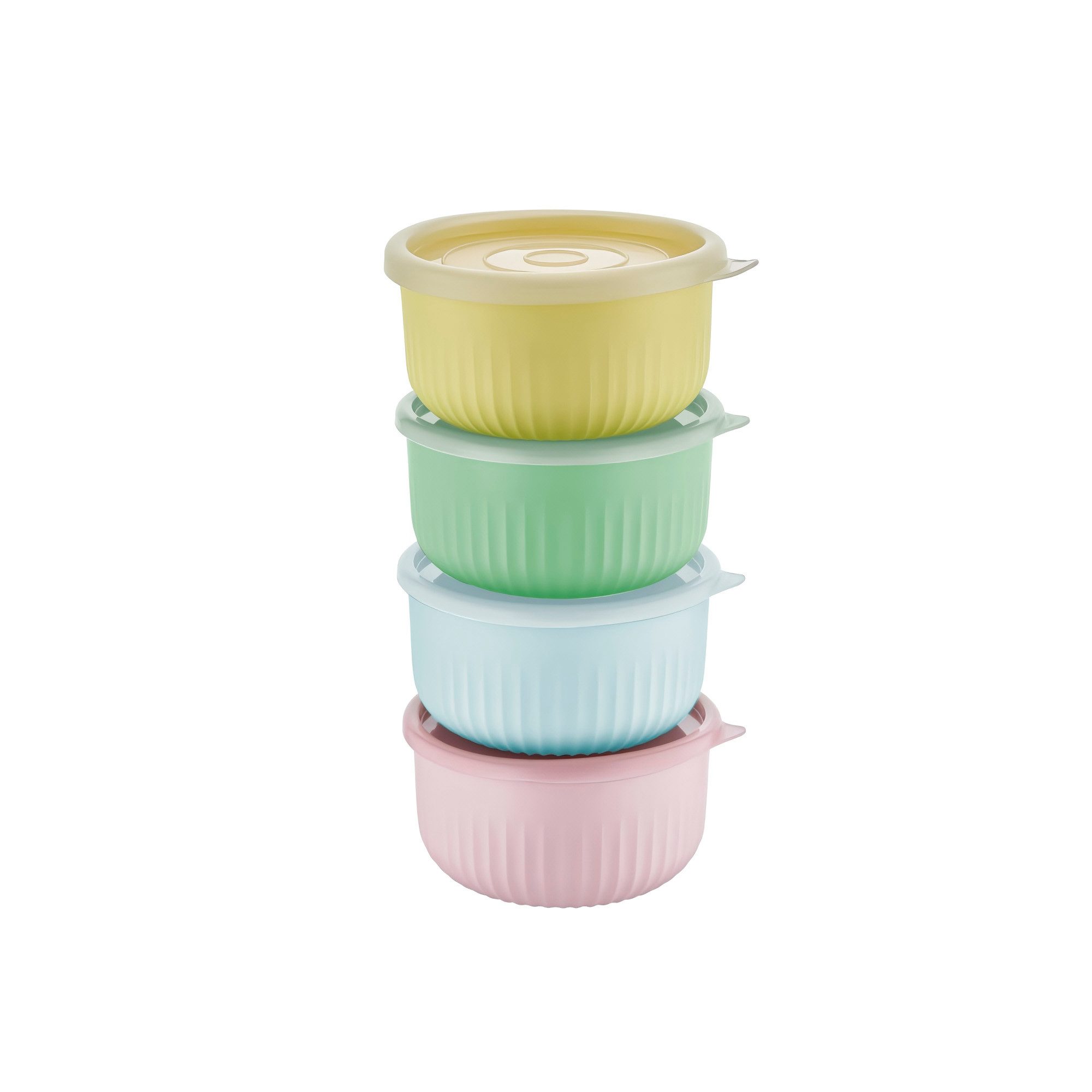 Vip Ahmet Vorratsdose Vorratsdosen mit Deckel Luftdicht, BPA-frei (12er Set, 6x0,3L, 6x0,5L), Kunststoff, (12-tlg., 12er-Set, 6 x Aufbewahrungsdose (0,3 L), 6 x Aufbewahrungsdose (0,5 L), 12-teiliges Set mit Vakuumdeckel