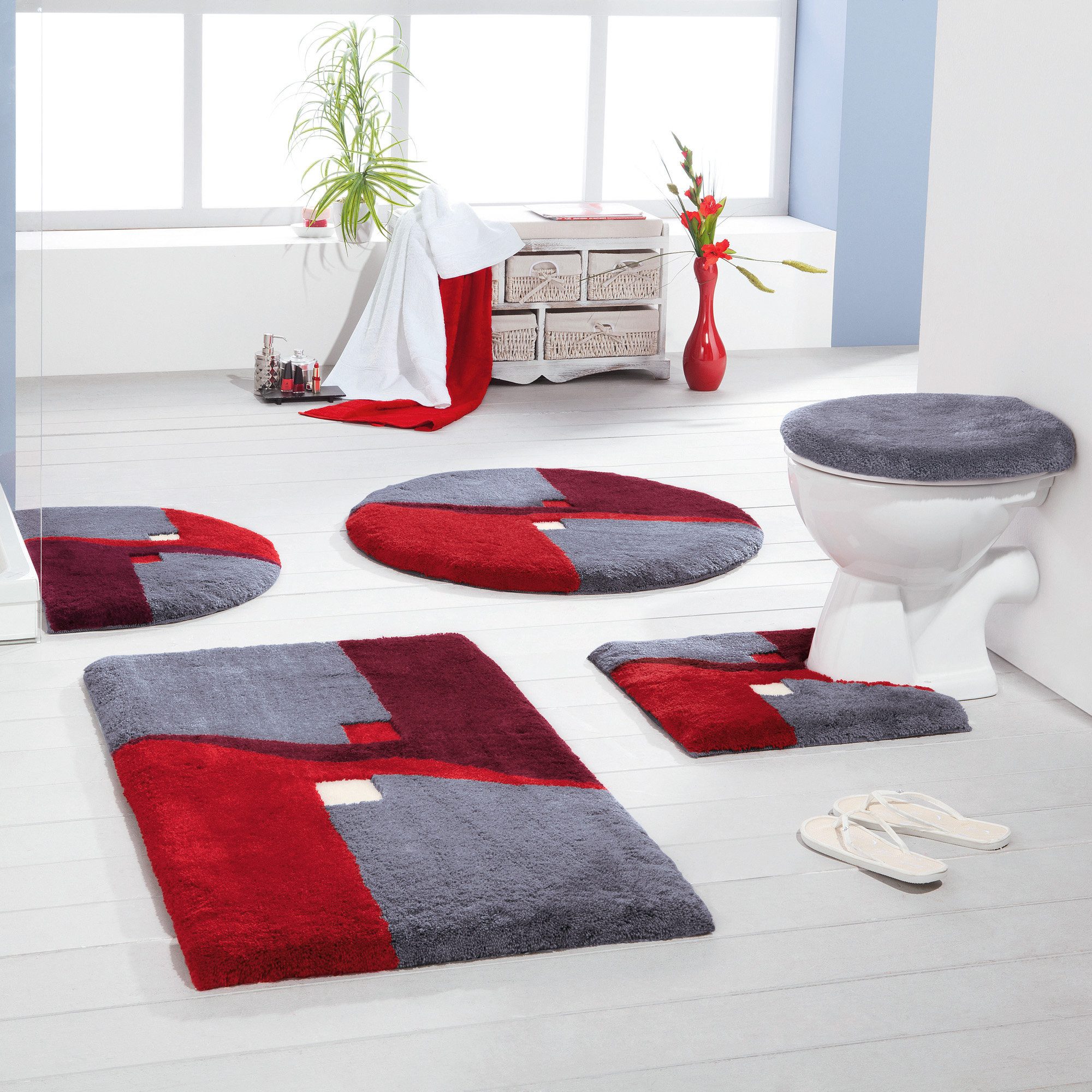 Erwin Müller Badematte Badematte "Athen", Höhe 20 mm, eckig, Grafik