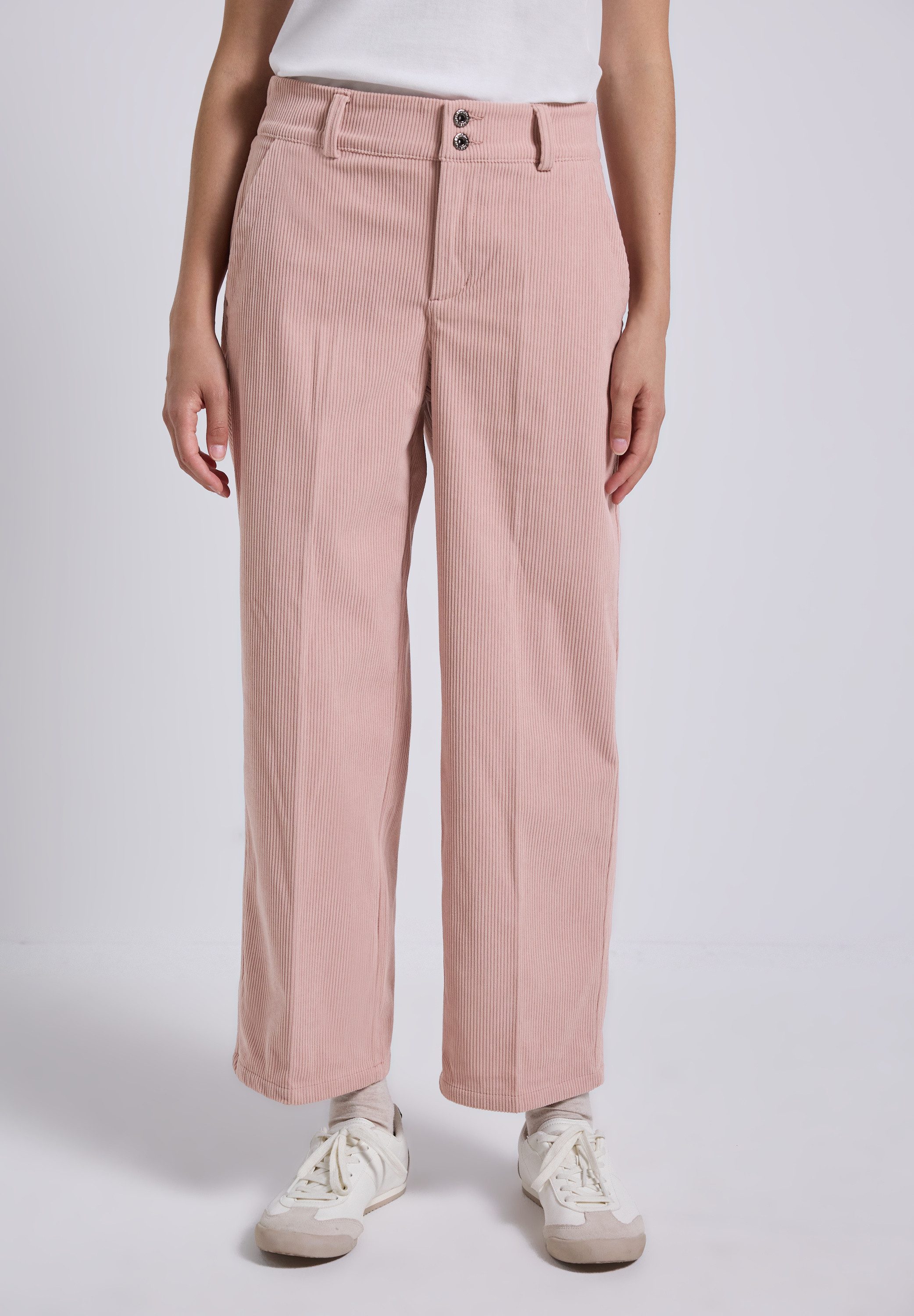 STREET ONE STUDIO Stoffhose High Waist