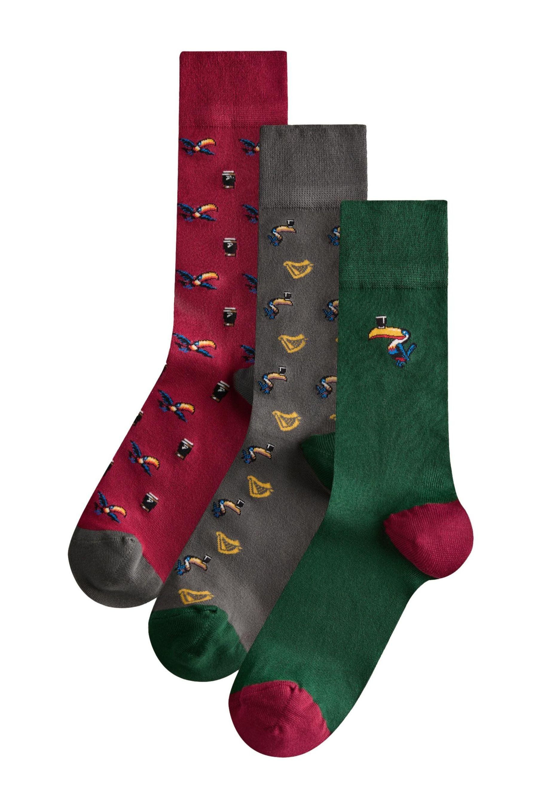Basicsocken Gemusterte Socken, 5er-Pack