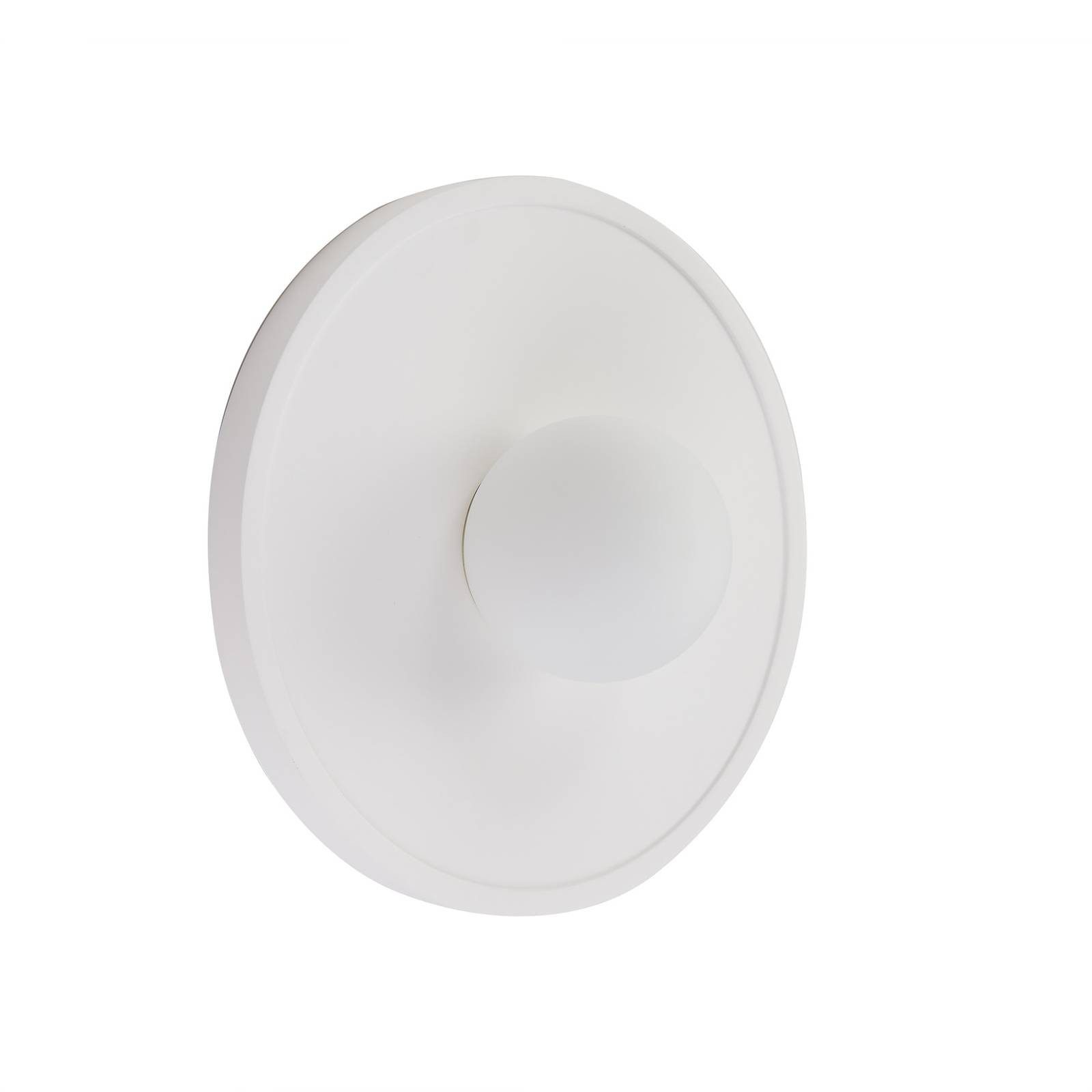 Lindby Wandleuchte Nielson, Gips Weiß IP20, 1 x 15 W LED