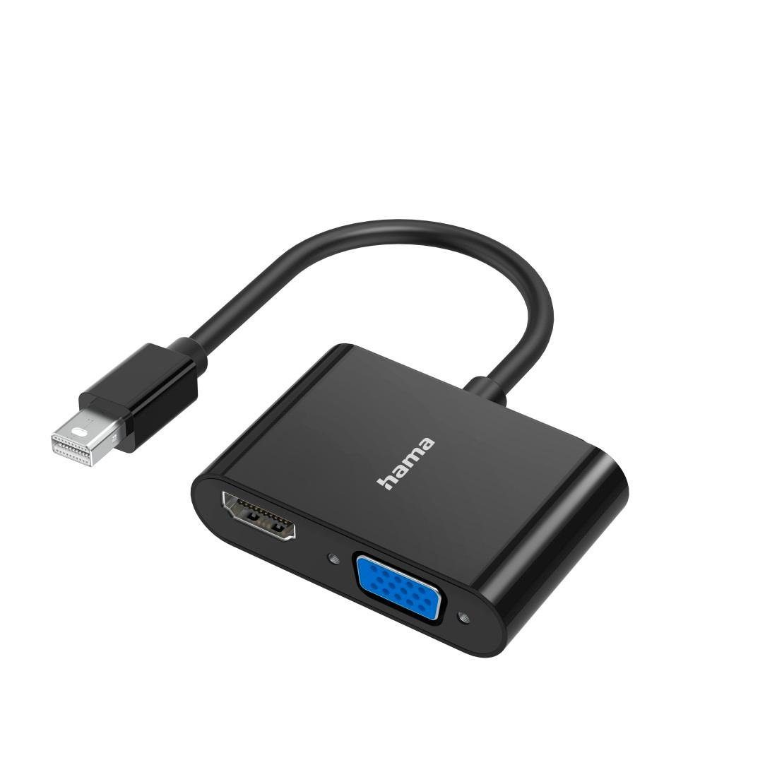 Video-Adapter 2in1 Mini-DisplayPort-St.-VGA&HDMI™-Buchse 4K Video-Adapter