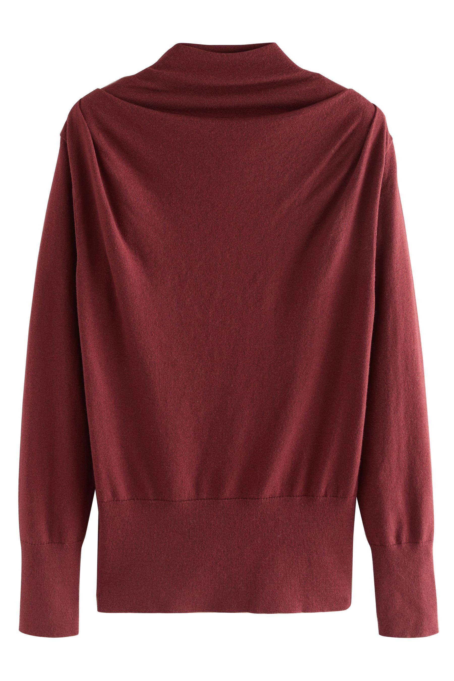 Next Strickpullover Stricktop mit Drapierung und Wasserfallausschnitt (1-tl günstig online kaufen