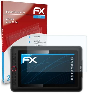 atFoliX Schutzfolie Displayschutz für XP-PEN Artist 12 Pro, (2 Folien), Ultraklar und hartbeschichtet