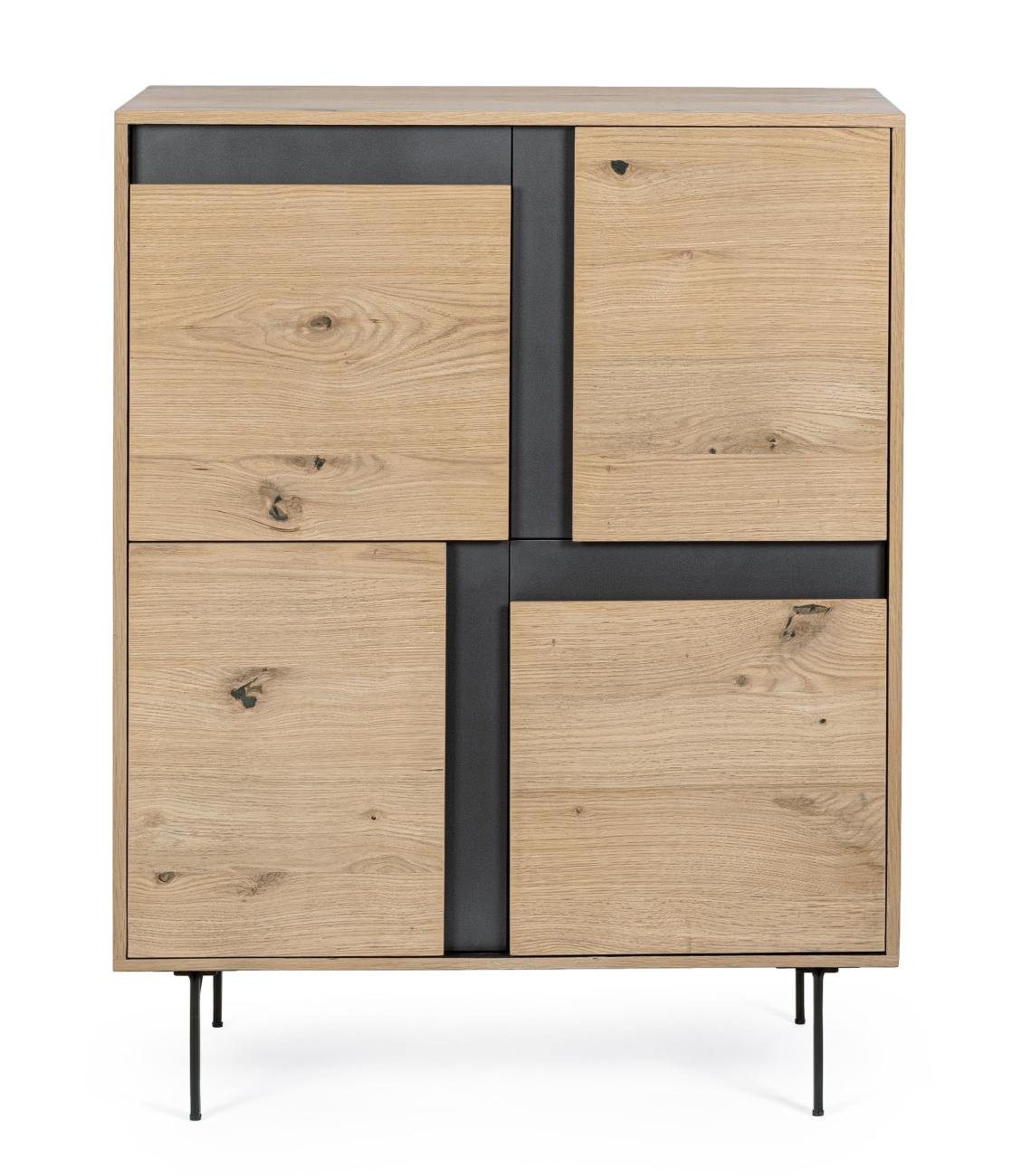 Feeling4Home Highboard Stanwood aus Eichenholz, 90 cm