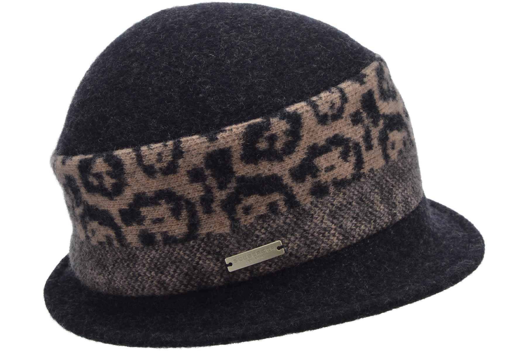 Seeberger Filzhut Walk Glocke im Mustermix 19848-0