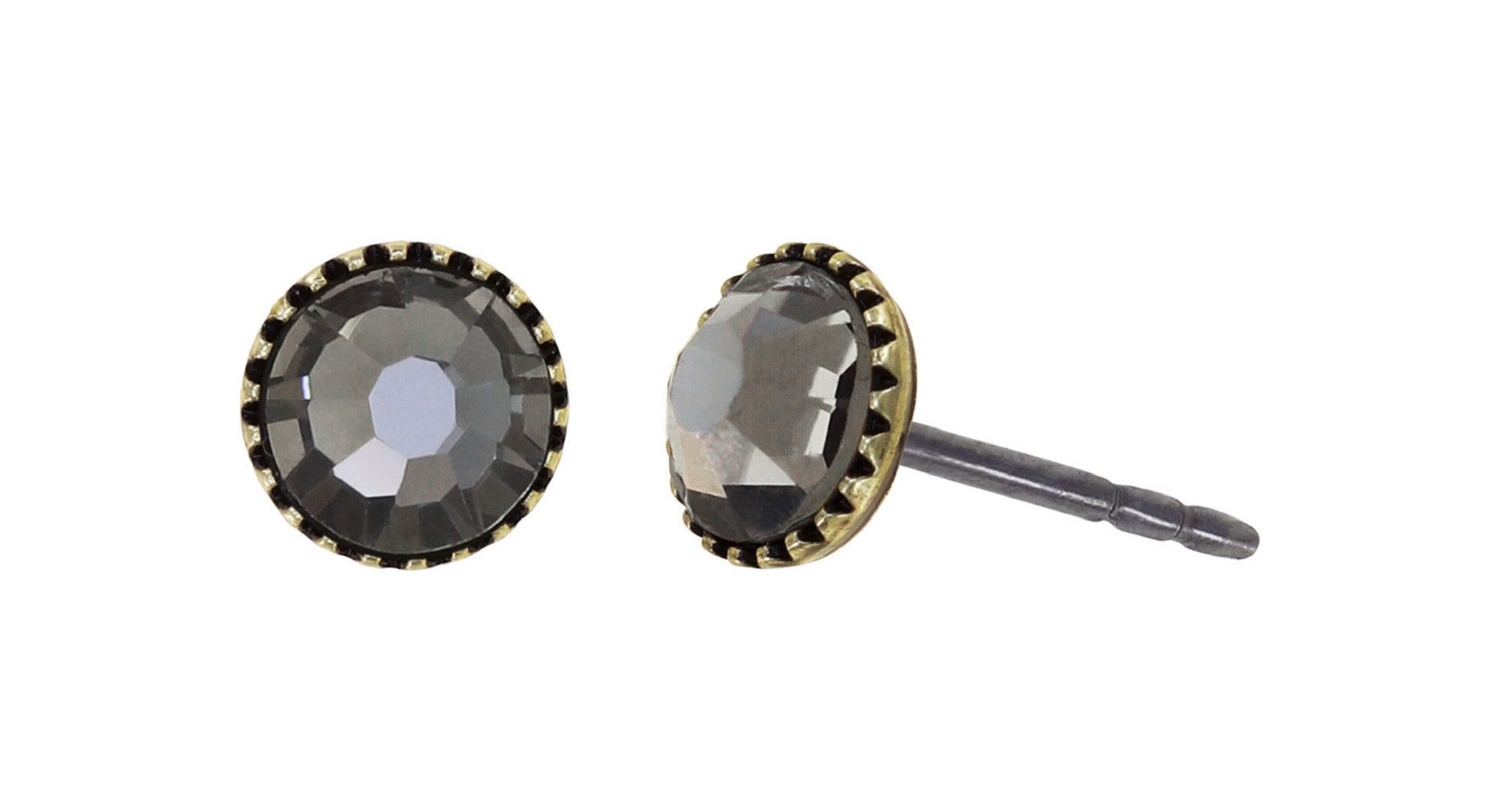 KONPLOTT Paar Ohrstecker Konplott: Ohrstecker Black Jack small - basics