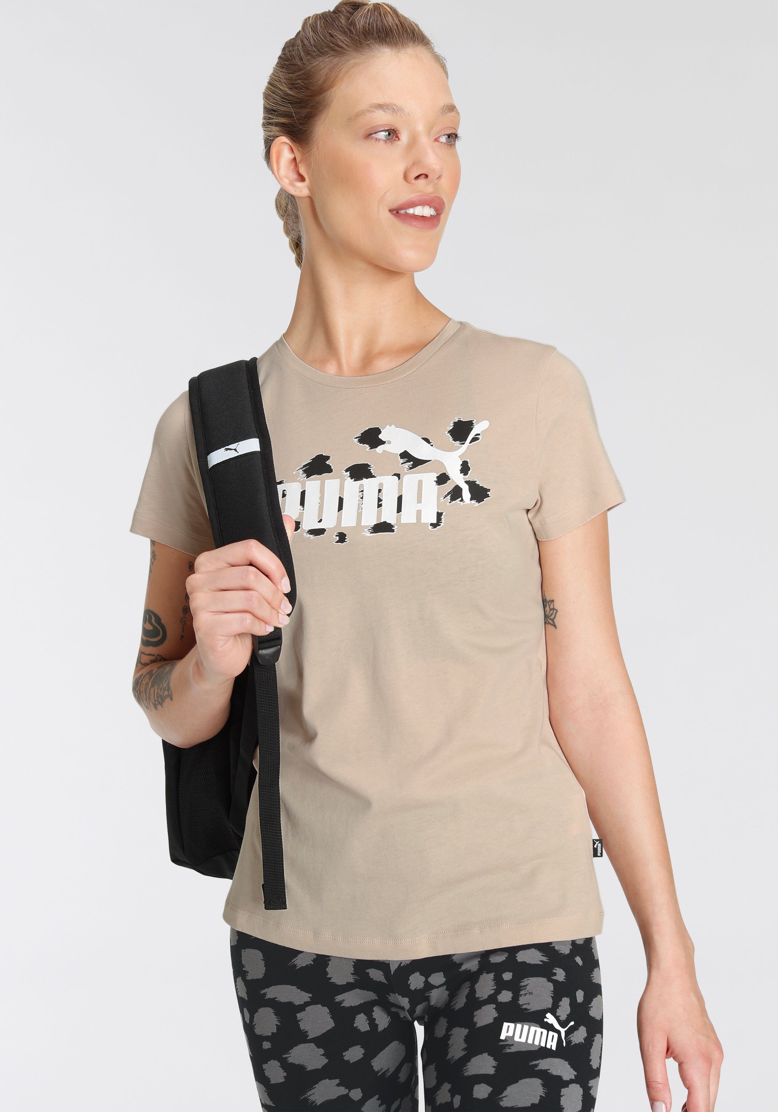 beige PUMA T-Shirt