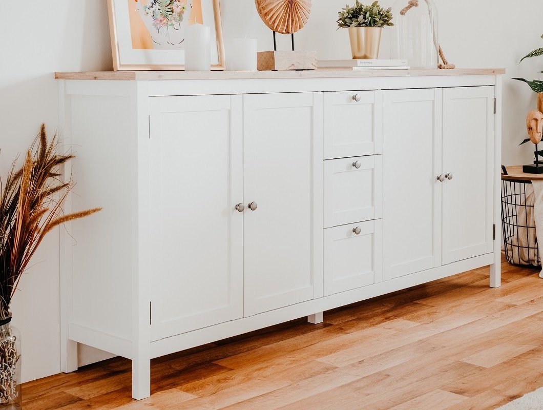 Sideboard  Mazzano ¦ weiß ¦ Maße (cm): B: 180 H: 90 T: 40.0 Kommoden & Side günstig online kaufen