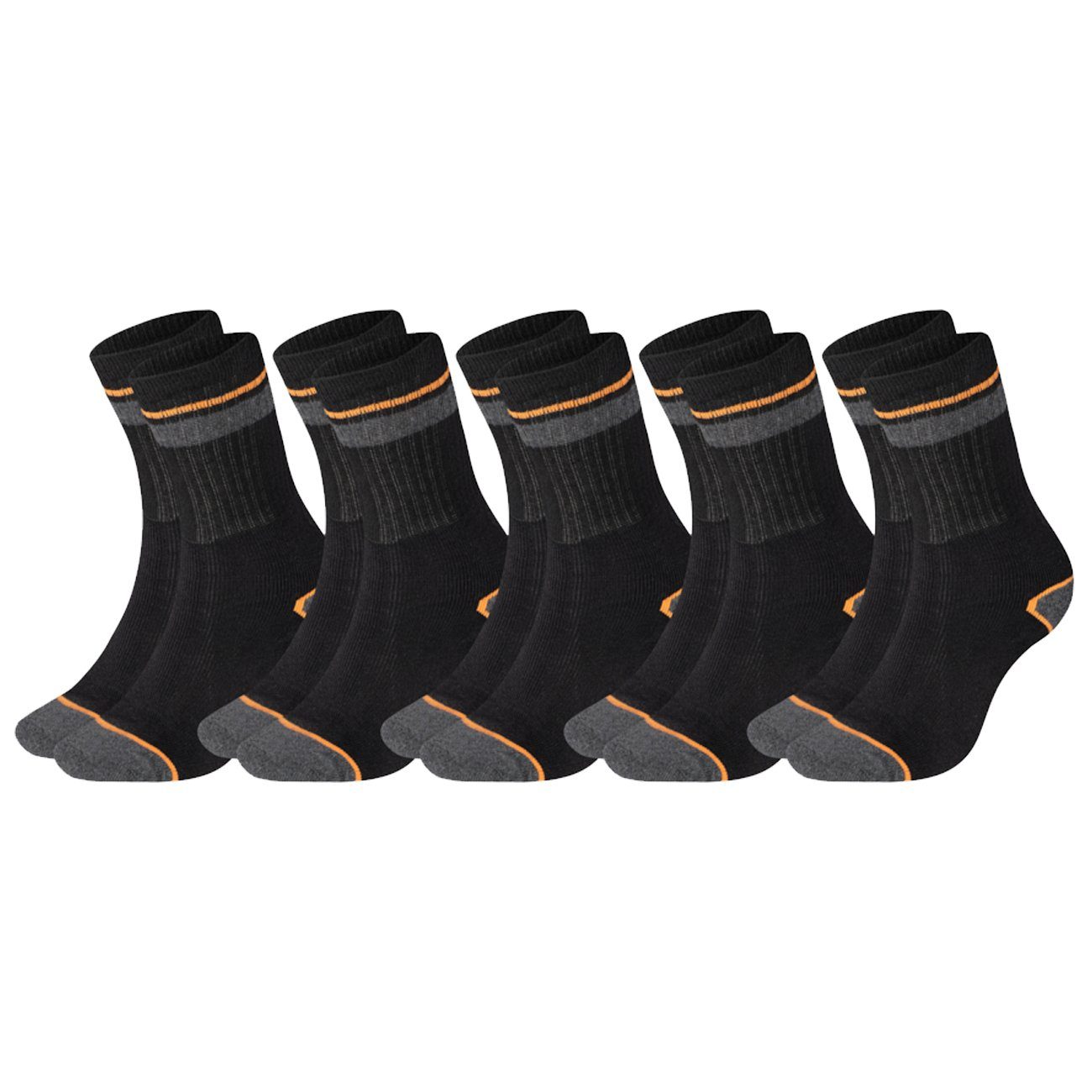 Black + Decker Sportsocken Heavy Fabric Crew (5-Paar) Work Arbeitssocken im 5er 10er 15er Sparpack