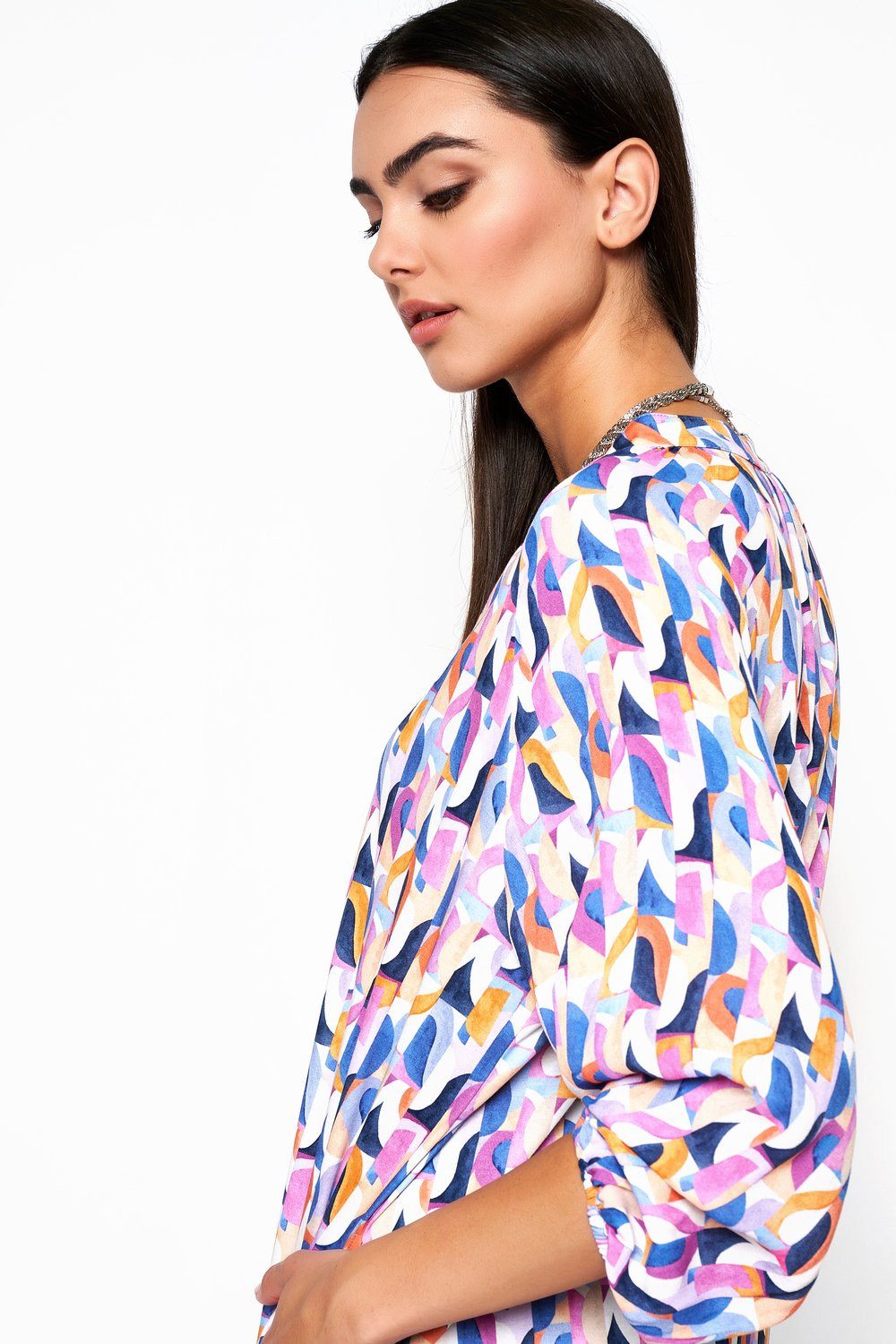 DESOTO Jerseykleid Nelly Blusenkleid halbarm aus weicher Interlock Jersey-Qualität