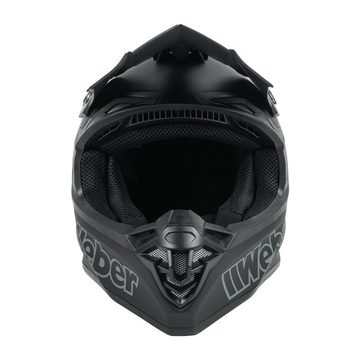 Weber GmbH Motorradhelm Weber #Werkeholics Helm schwarz matt