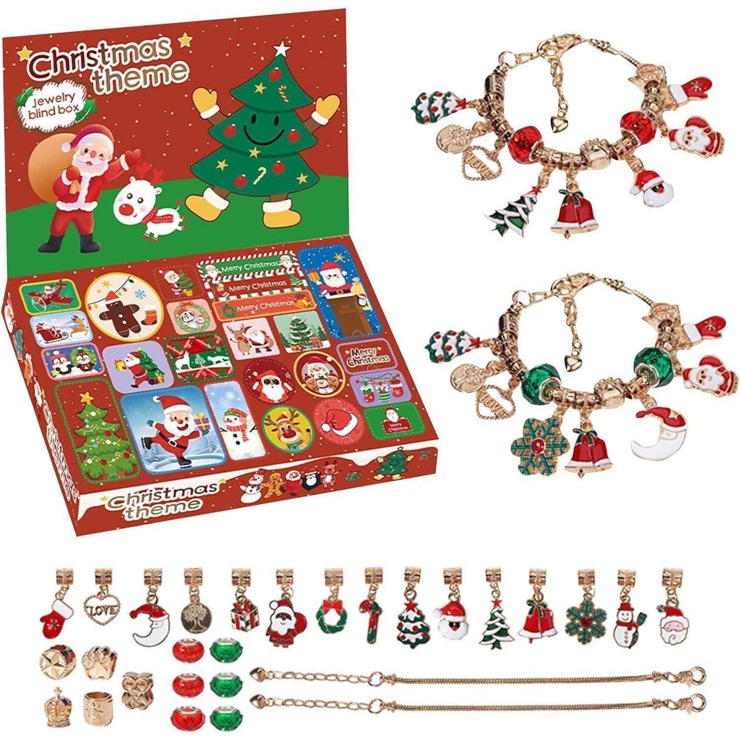 LuxusKollektion Schmuck-Adventskalender Adventskalender 2025 DIY Schmuck für Mädchen 6-13 Jahre 24 Füllungen