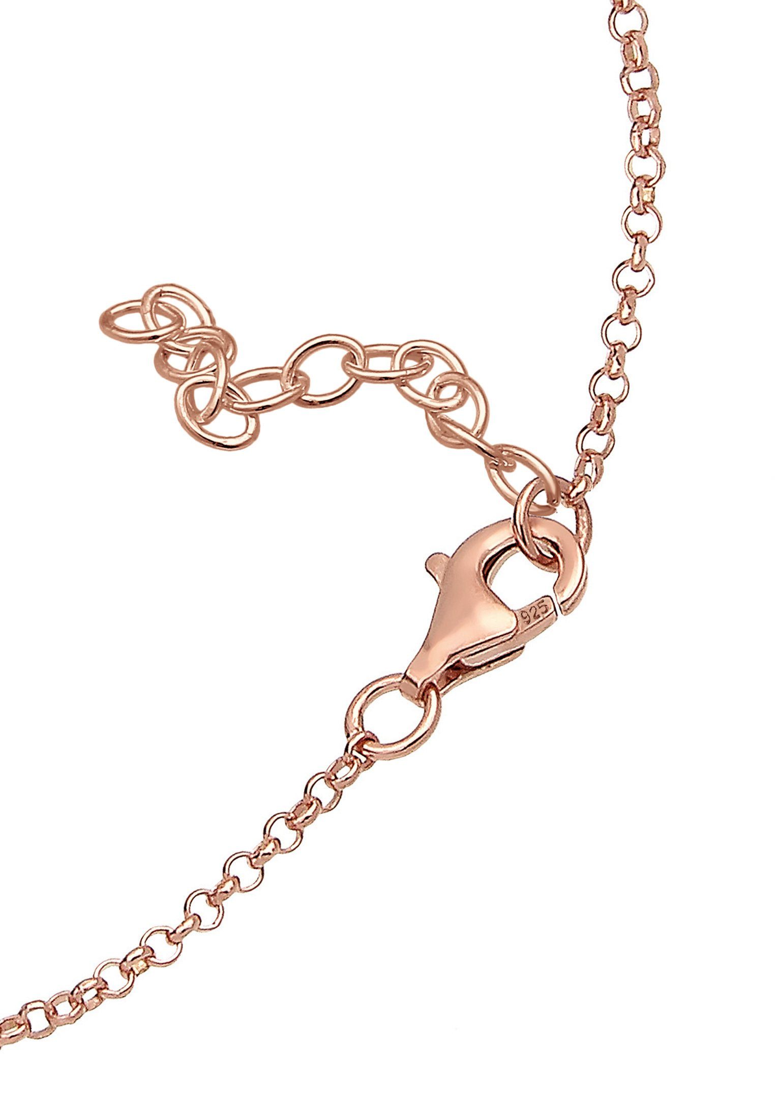 Elli ROSÉGOLD Schriftzug Silber Armband "Love" 925 mit