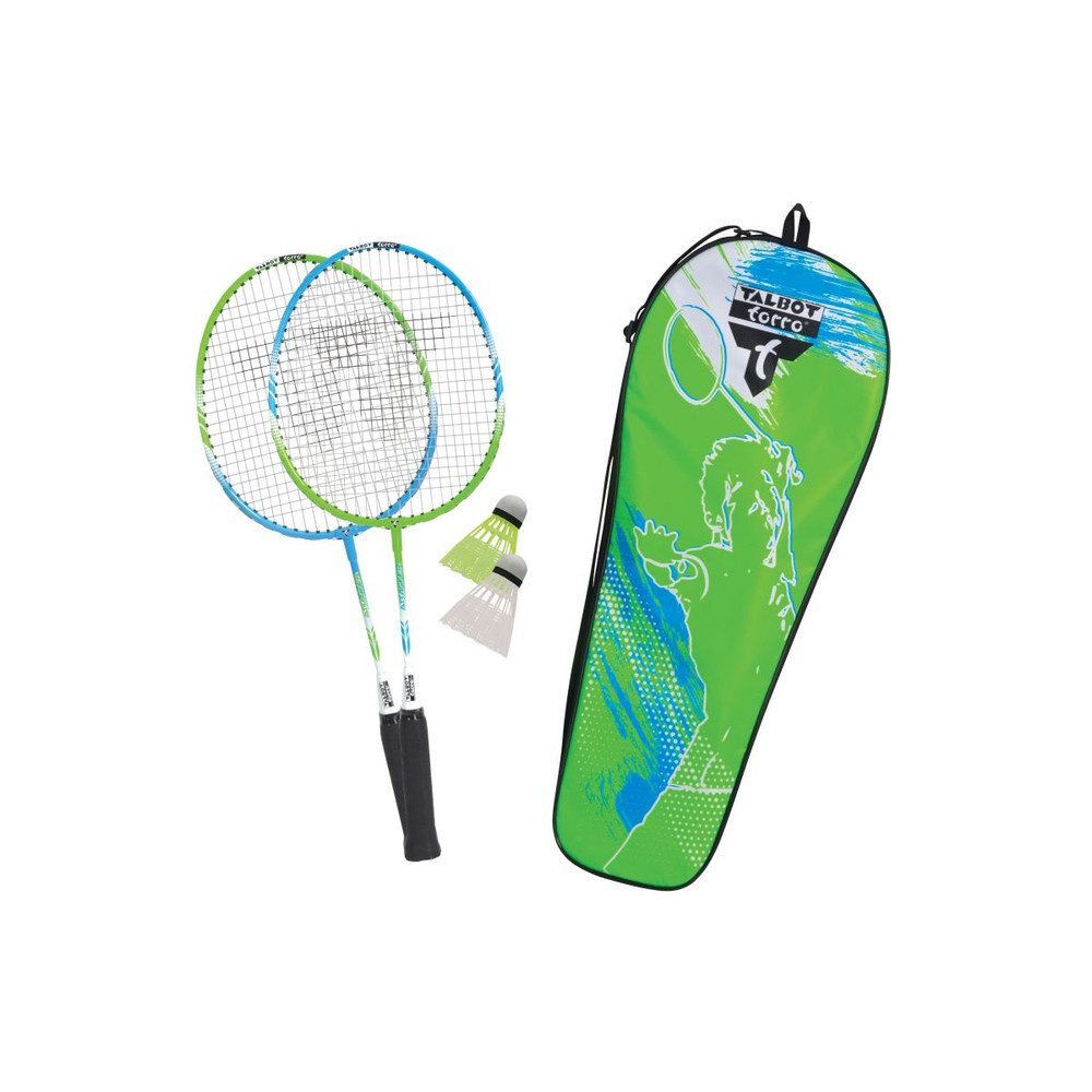 Schildkröt Federballschläger Badminton Set - Talbot-Torro - 2 Attacker Junior