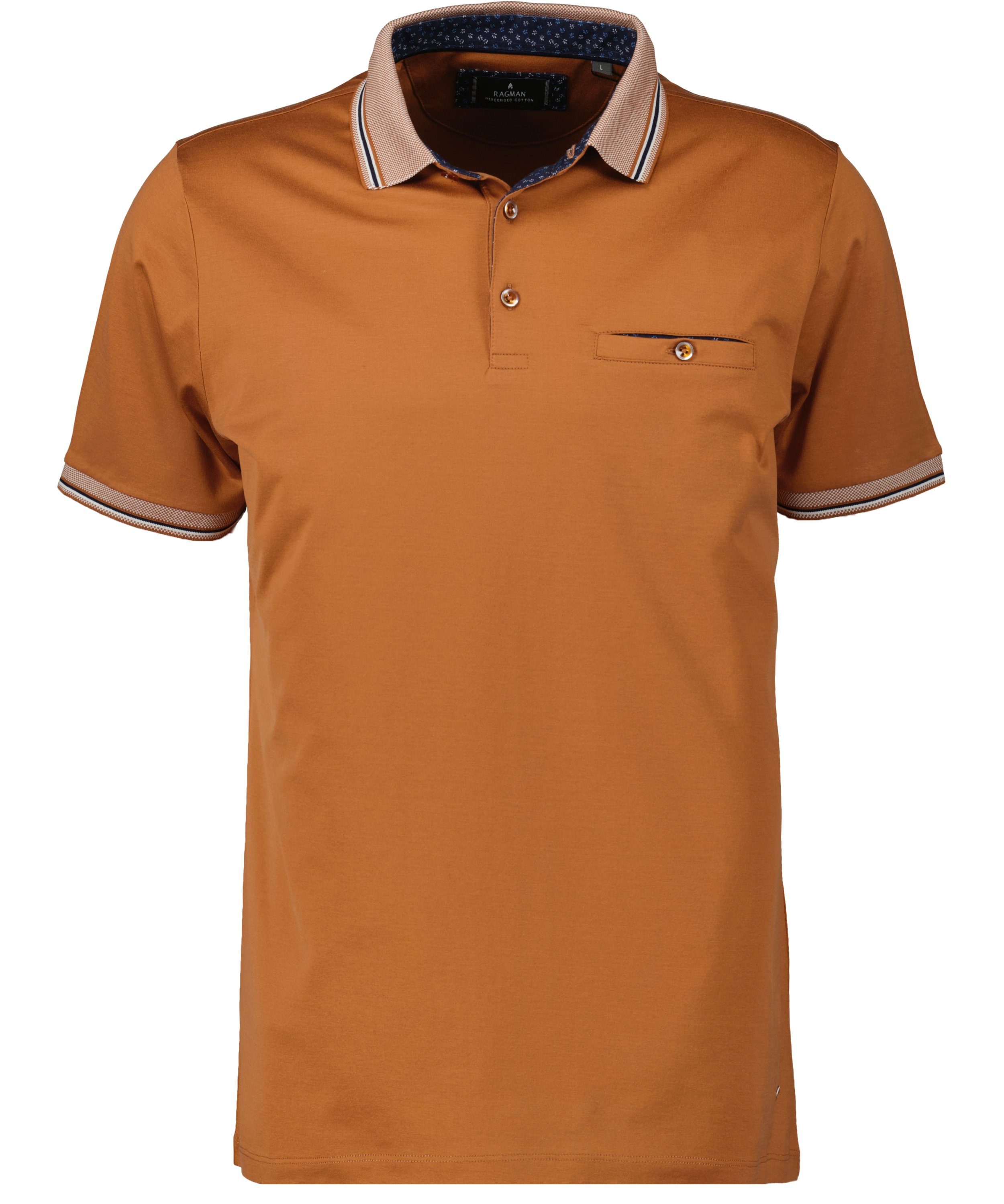 RAGMAN Poloshirt Ocker-523