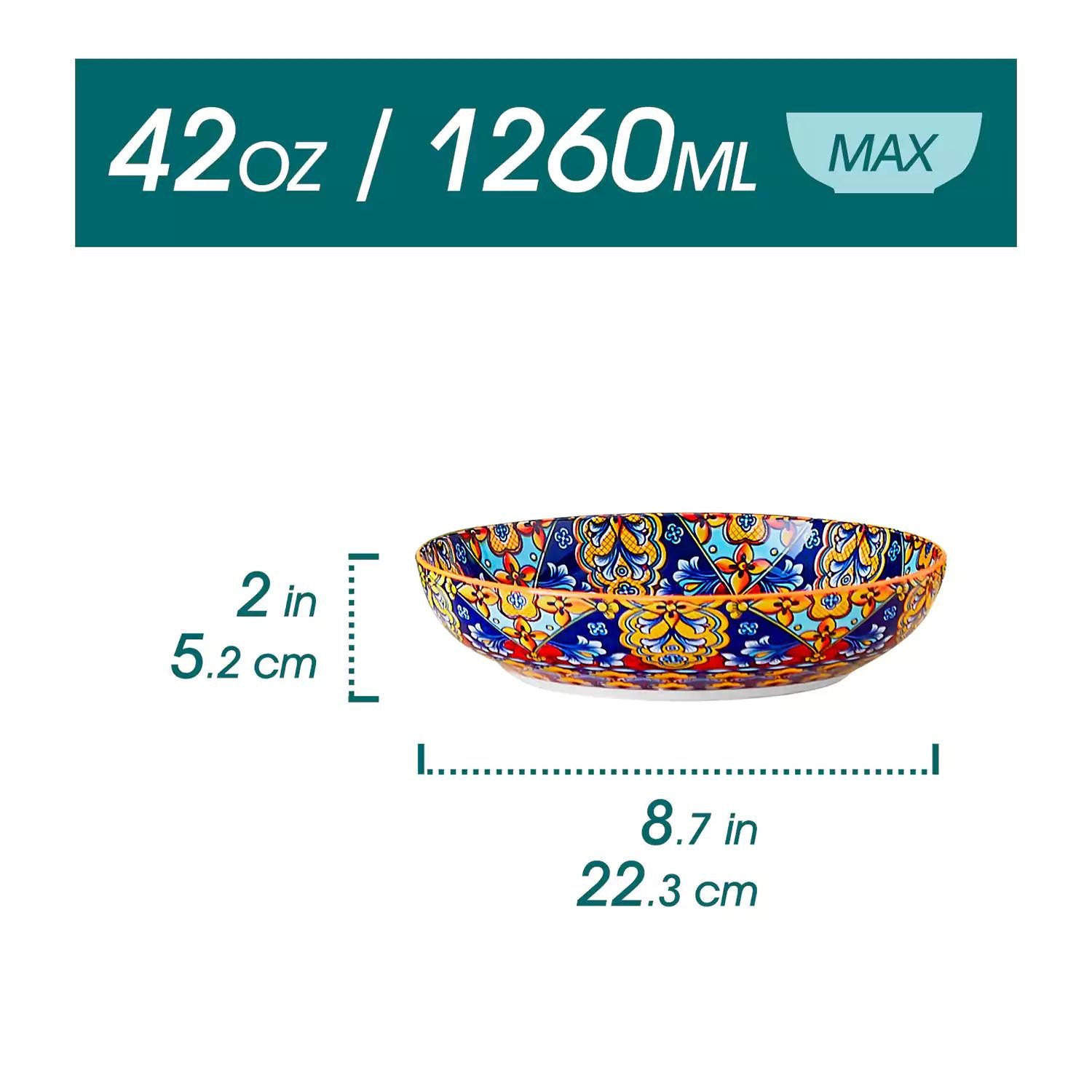 vancasso Pastateller Suppenschale, Salatschale für 2/6, Porzellan, BOHO-Stil, (4 St)