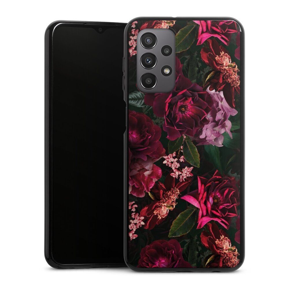 DeinDesign Handyhülle Rose Blumen Blume Dark Red and Pink Flowers, Samsung Galaxy A23 5G Silikon Hülle Bumper Case Handy Schutzhülle