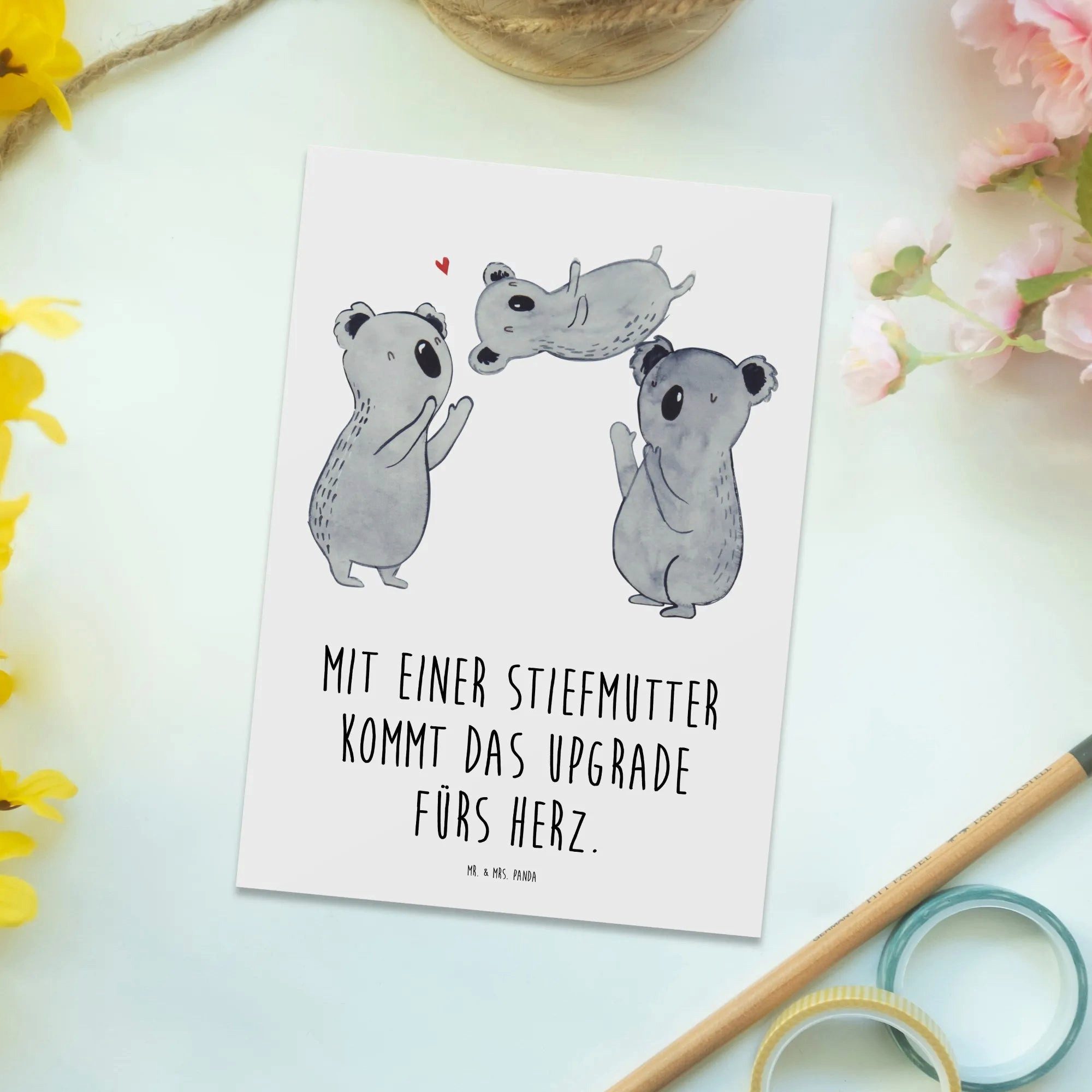 Thumbnail - Mr. & Mrs. Panda Postkarte, Multifunktionalität